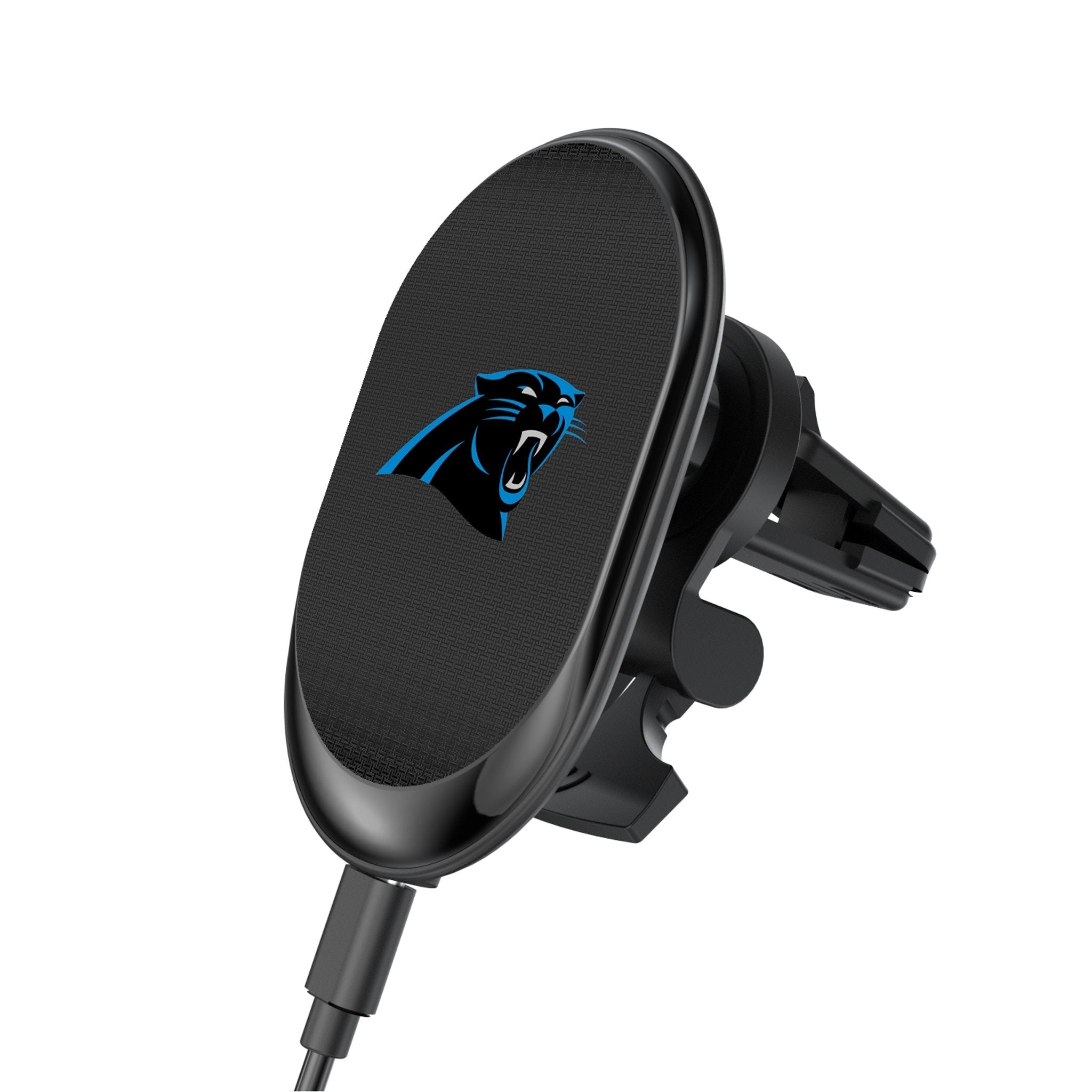 Carolina Panthers Linen Wireless Mag Car Charger - Sports Gifts, Sports Memorabilia, Sports Collectibles, Fan Shop