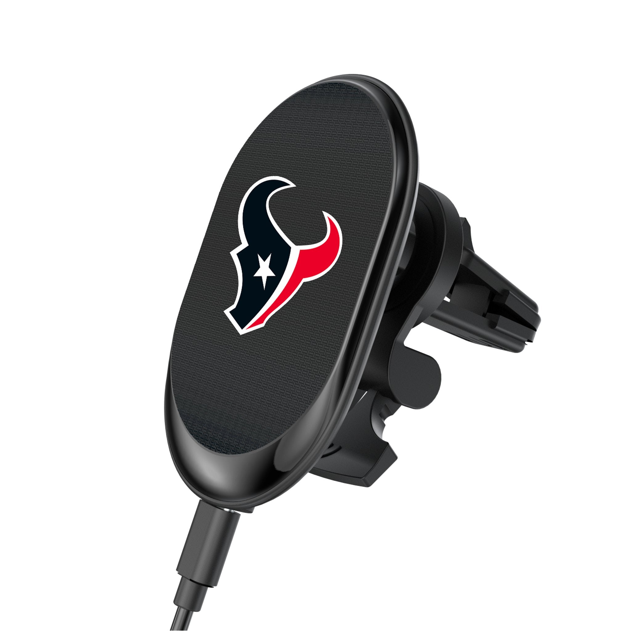 Houston Texans Linen Wireless Mag Car Charger - Sports Gifts, Sports Memorabilia, Sports Collectibles, Fan Shop