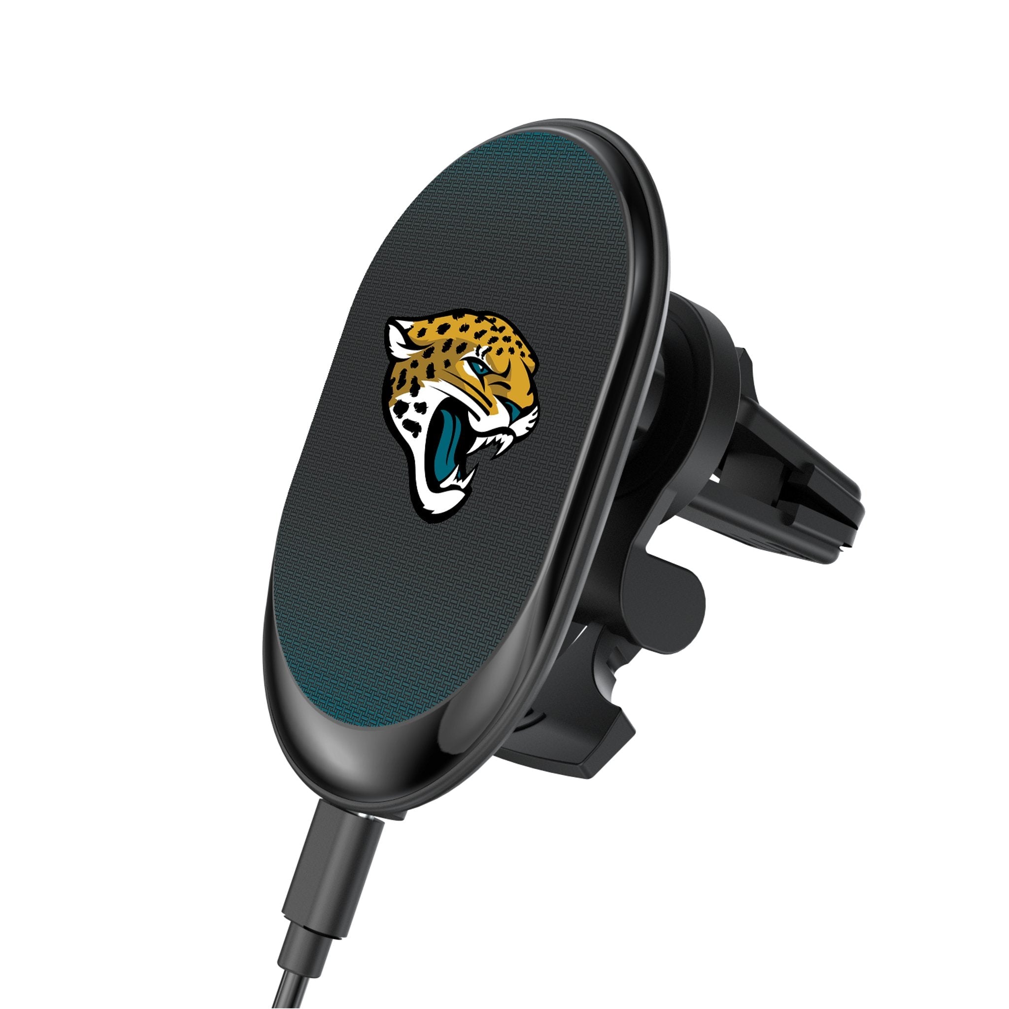 Jacksonville Jaguars Linen Wireless Mag Car Charger - Sports Gifts, Sports Memorabilia, Sports Collectibles, Fan Shop