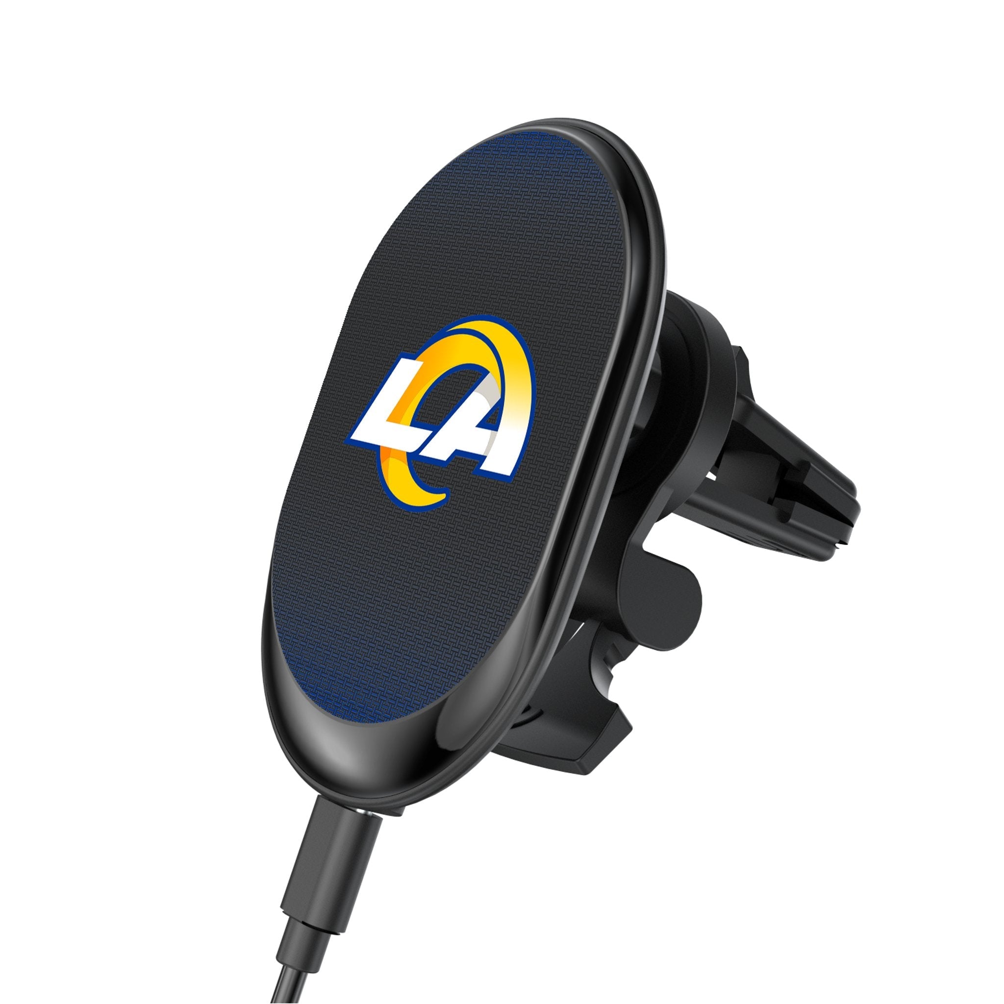 Los Angeles Rams Linen Wireless Mag Car Charger - Sports Gifts, Sports Memorabilia, Sports Collectibles, Fan Shop