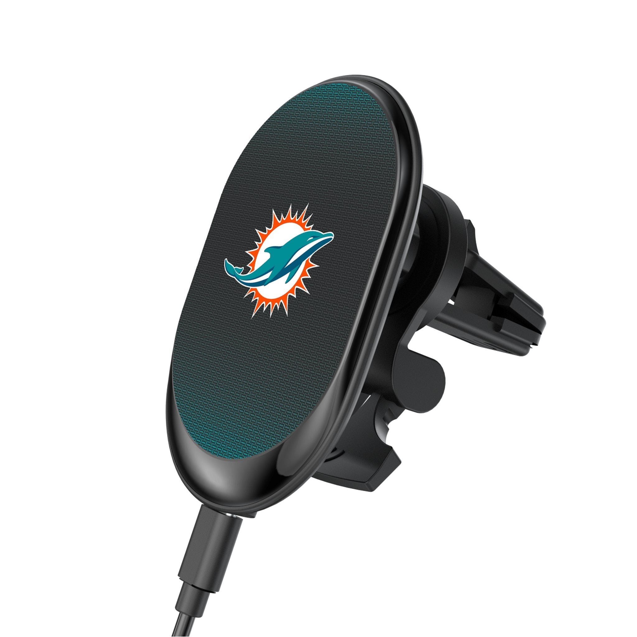 Miami Dolphins Linen Wireless Mag Car Charger - Sports Gifts, Sports Memorabilia, Sports Collectibles, Fan Shop