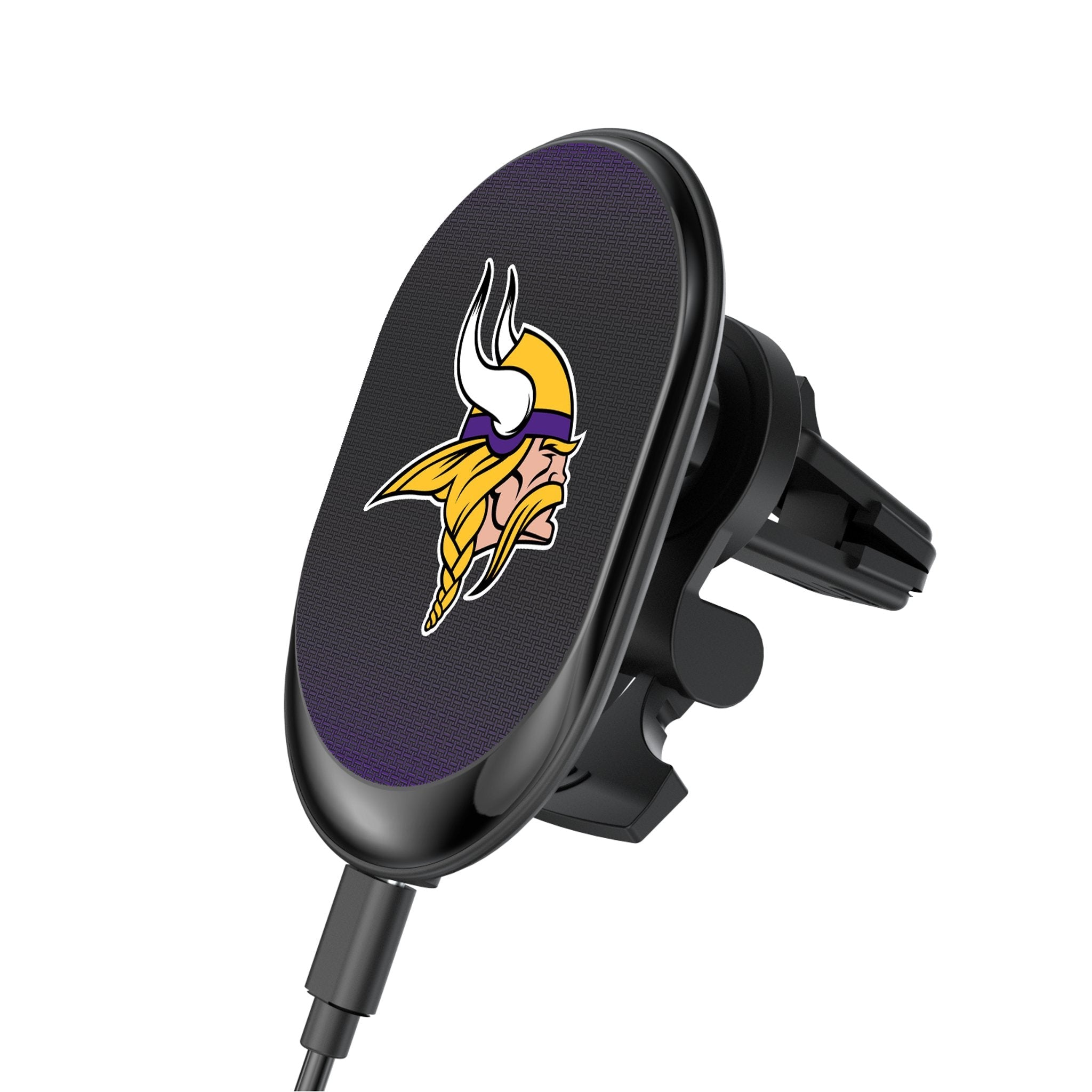 Minnesota Vikings Linen Wireless Mag Car Charger - Sports Gifts, Sports Memorabilia, Sports Collectibles, Fan Shop
