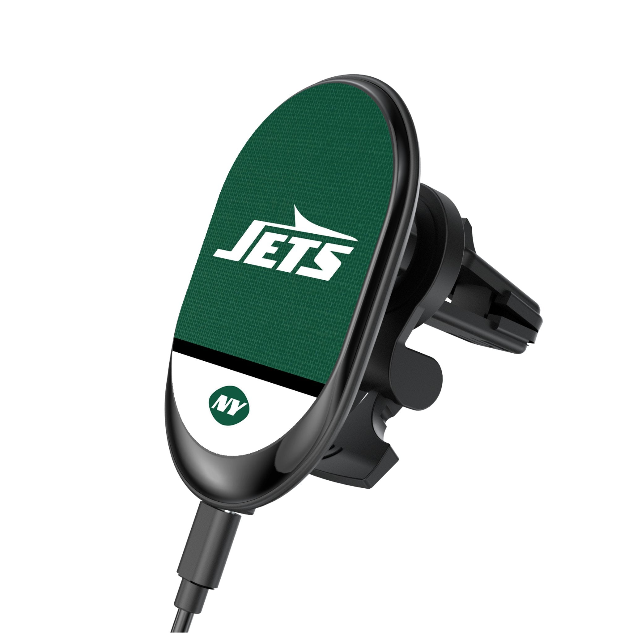 New York Jets Endzone Solid Wireless Mag Car Charger - Sports Gifts, Sports Memorabilia, Sports Collectibles, Fan Shop