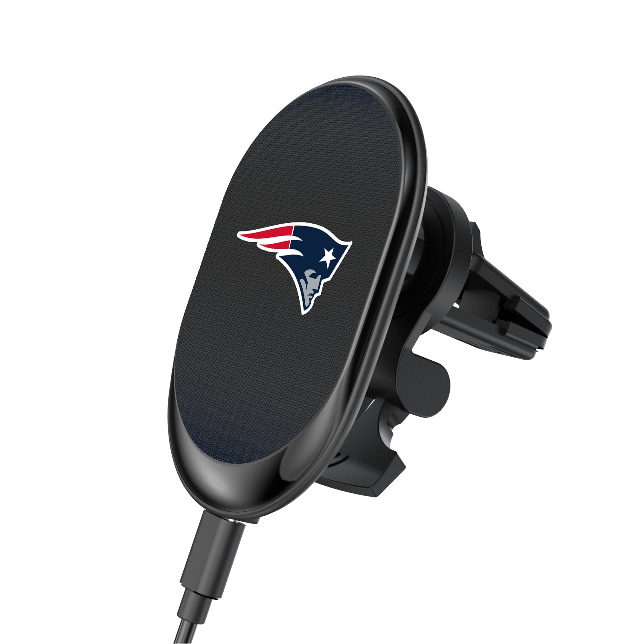 New England Patriots Linen Wireless Mag Car Charger - Sports Gifts, Sports Memorabilia, Sports Collectibles, Fan Shop