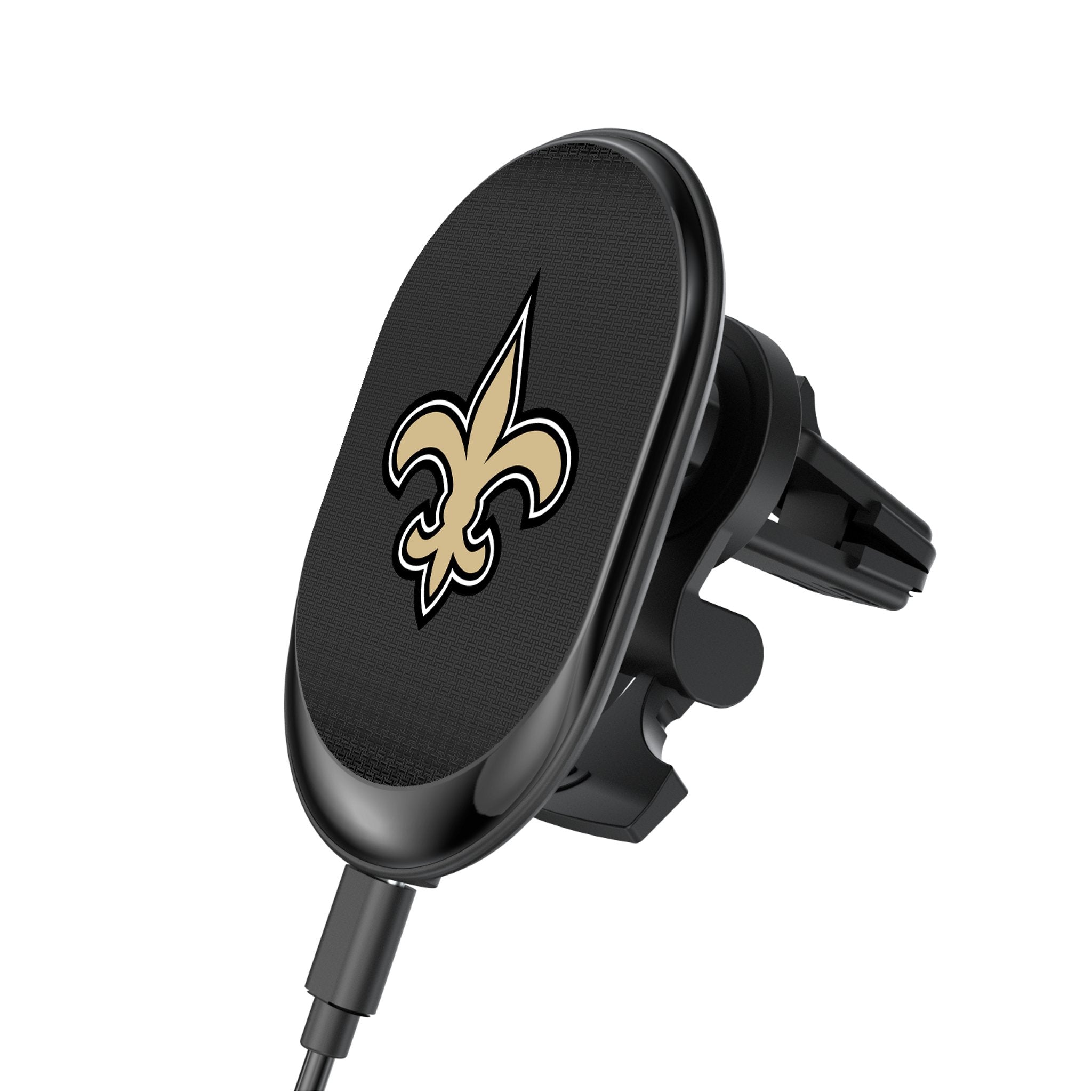 New Orleans Saints Linen Wireless Mag Car Charger - Sports Gifts, Sports Memorabilia, Sports Collectibles, Fan Shop