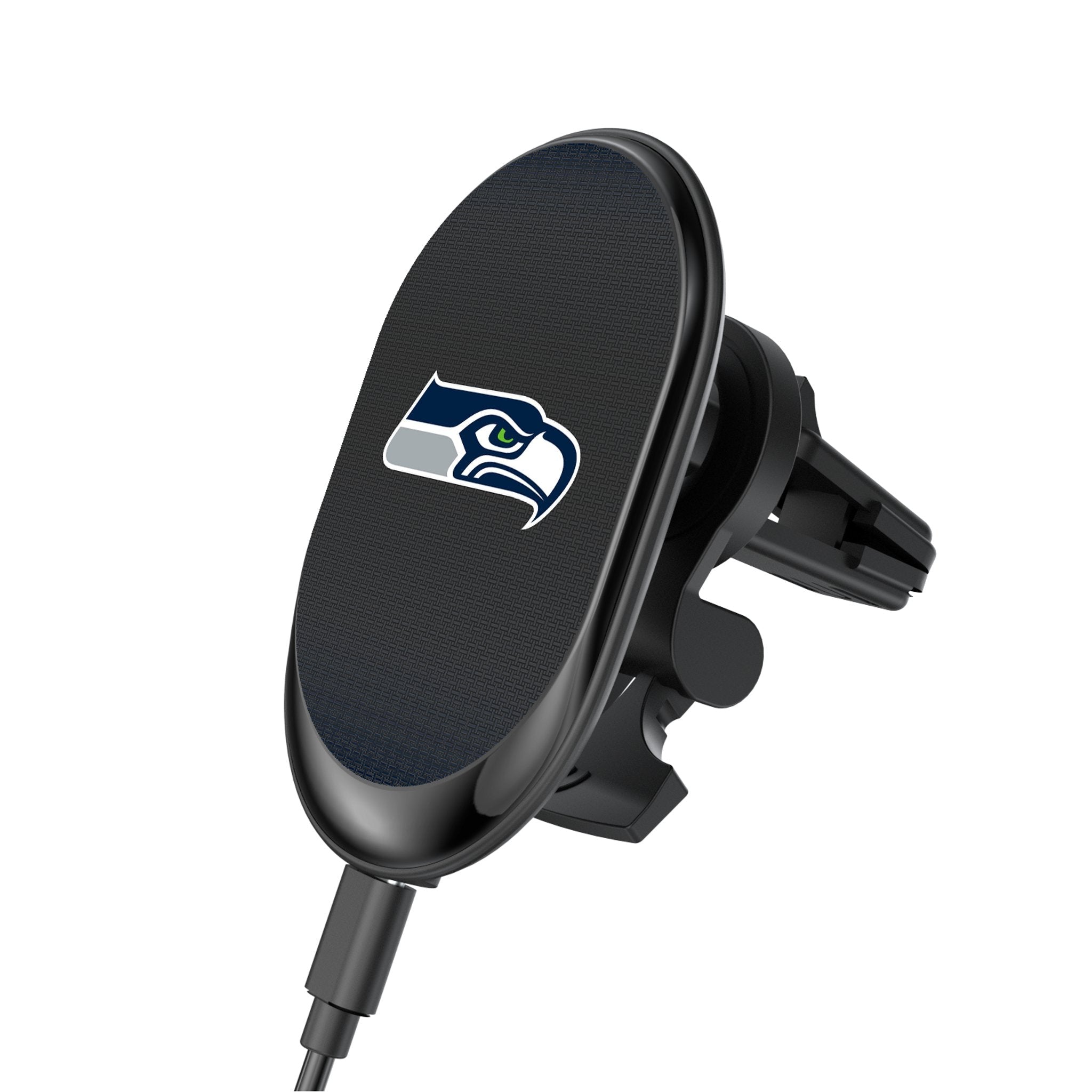 Seattle Seahawks Linen Wireless Mag Car Charger - Sports Gifts, Sports Memorabilia, Sports Collectibles, Fan Shop