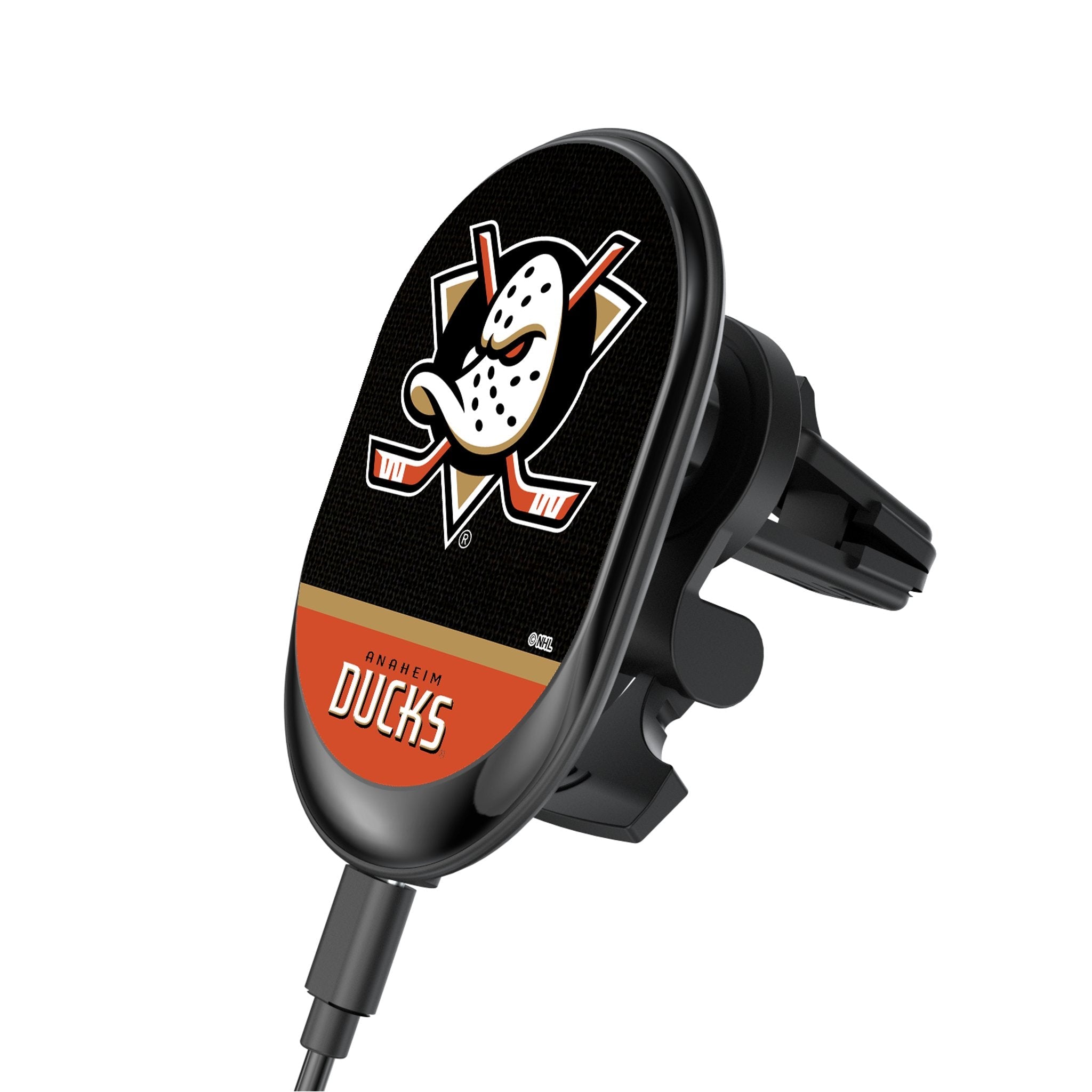 Anaheim Ducks Endzone Solid Wireless Mag Car Charger - Sports Gifts, Sports Memorabilia, Sports Collectibles, Fan Shop
