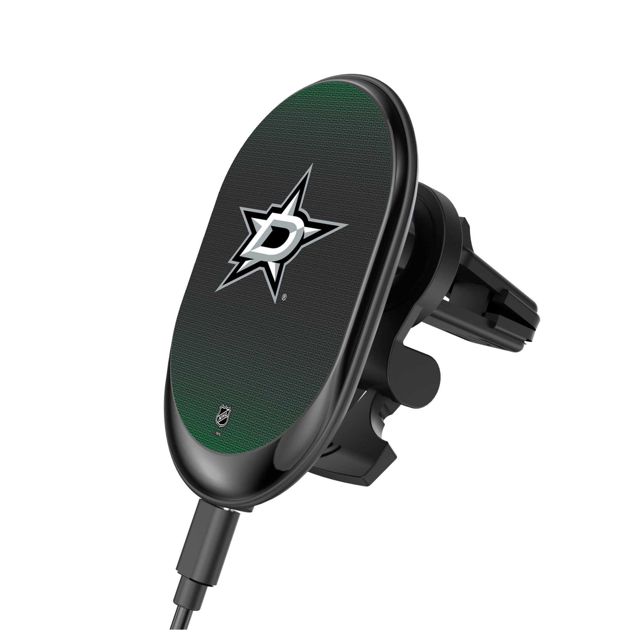 Dallas Stars Linen Wireless Mag Car Charger - Sports Gifts, Sports Memorabilia, Sports Collectibles, Fan Shop