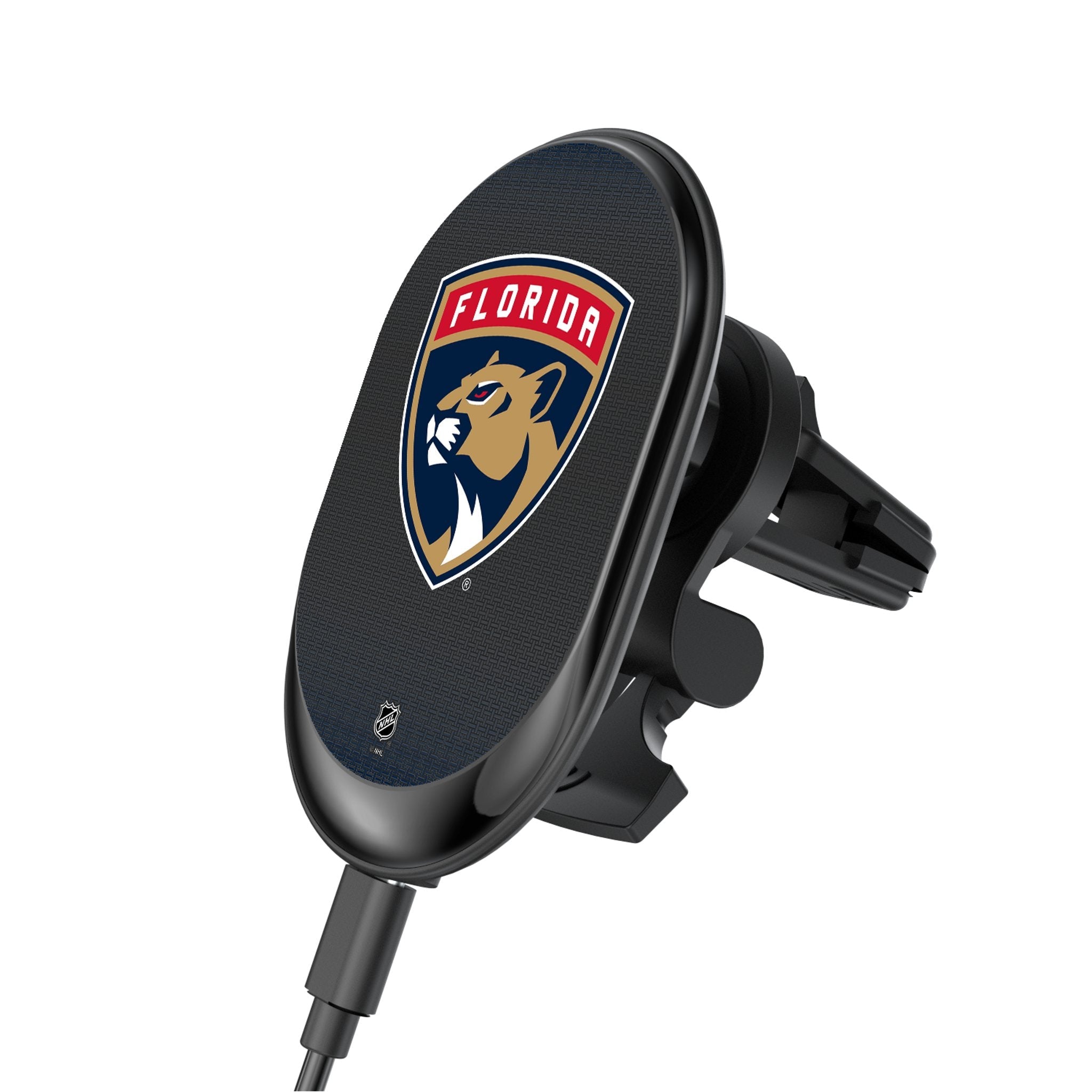 Florida Panthers Linen Wireless Mag Car Charger - Sports Gifts, Sports Memorabilia, Sports Collectibles, Fan Shop