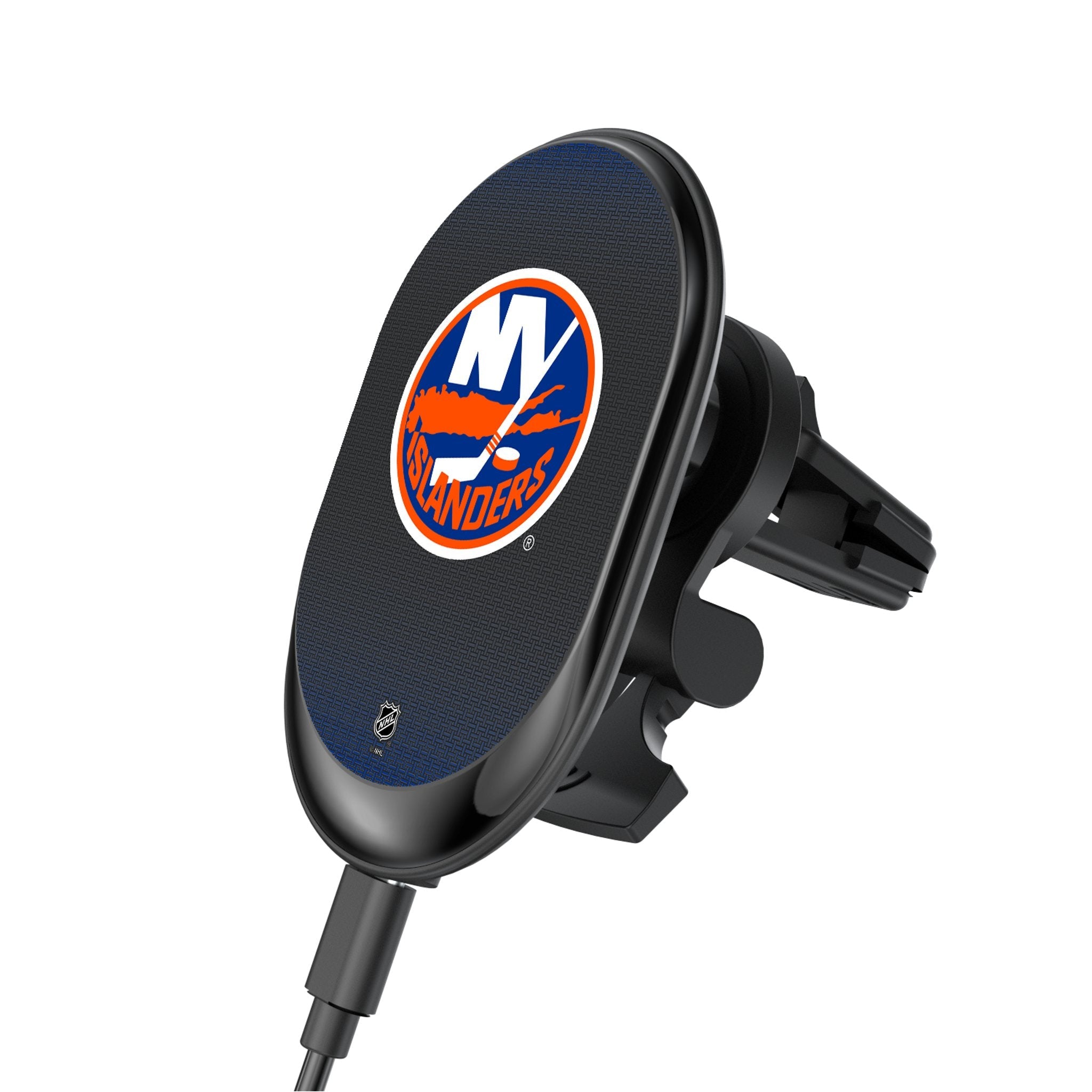 New York Islanders Linen Wireless Mag Car Charger - Sports Gifts, Sports Memorabilia, Sports Collectibles, Fan Shop