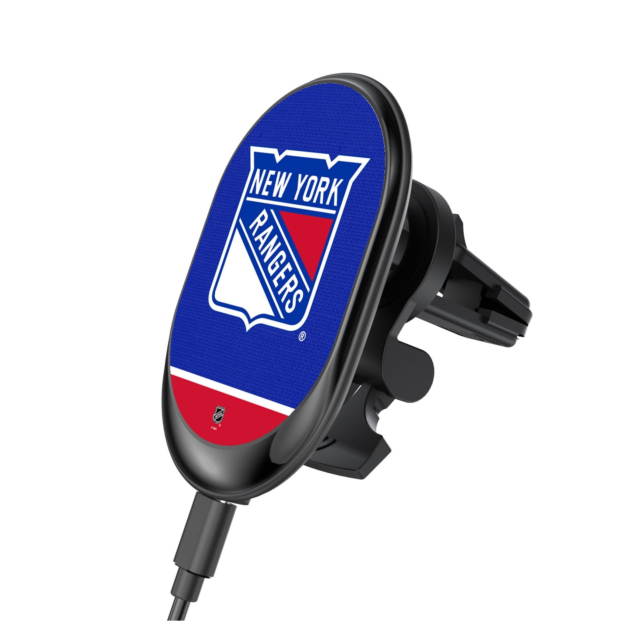 New York Rangers Endzone Solid Wireless Mag Car Charger - Sports Gifts, Sports Memorabilia, Sports Collectibles, Fan Shop