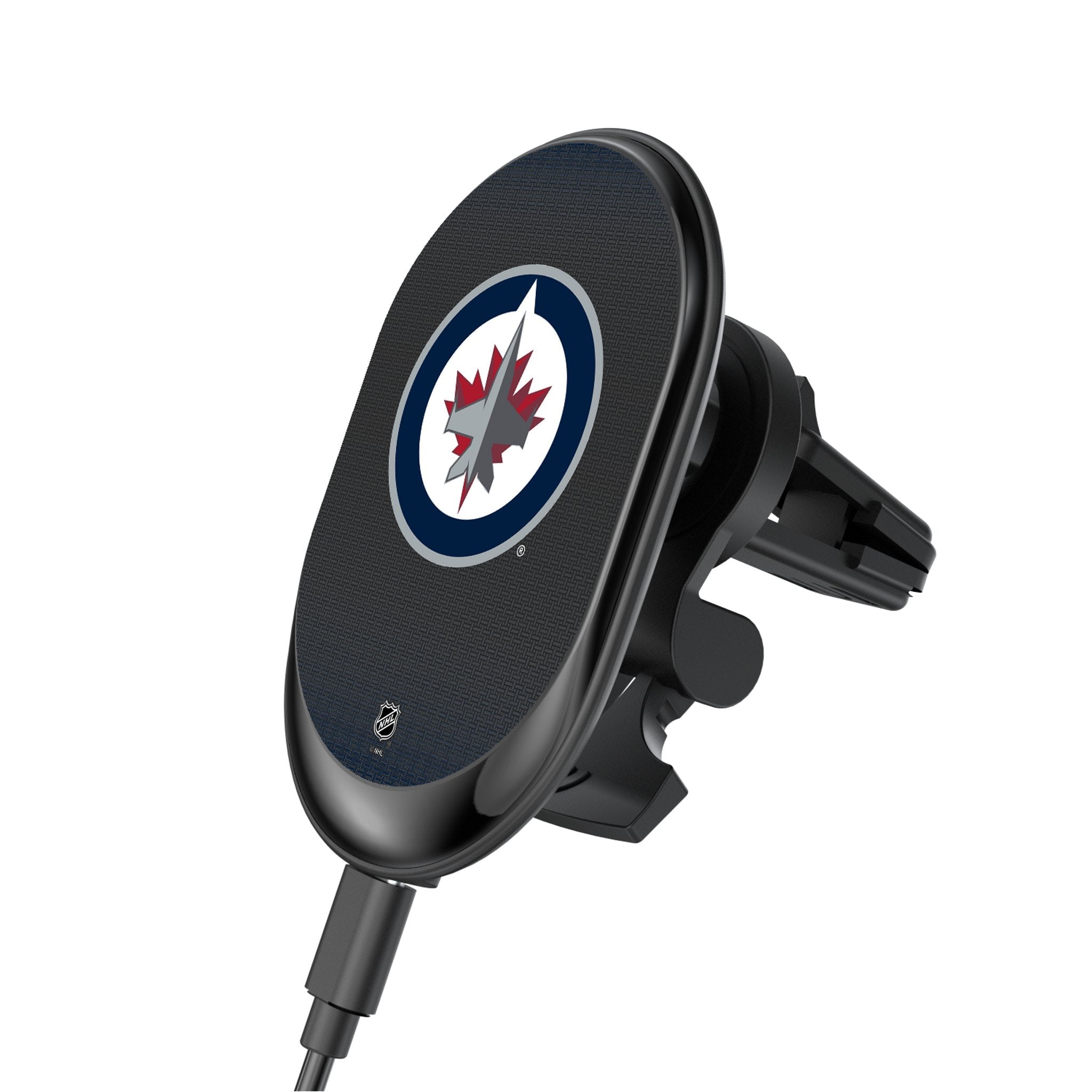 Winnipeg Jets Linen Wireless Mag Car Charger - Sports Gifts, Sports Memorabilia, Sports Collectibles, Fan Shop