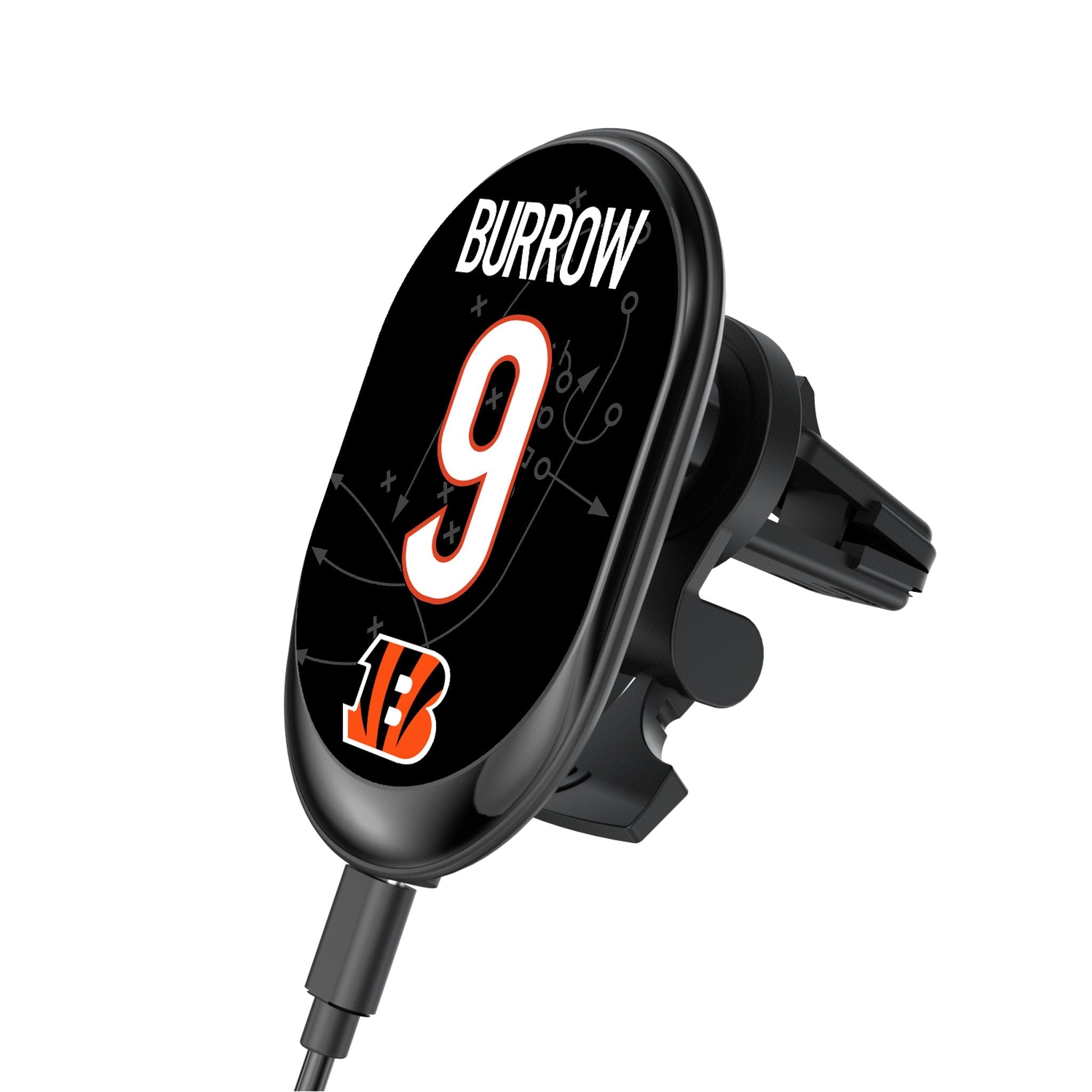 Joe Burrow Cincinnati Bengals 9 Ready Wireless Mag Car Charger - Sports Gifts, Sports Memorabilia, Sports Collectibles, Fan Shop