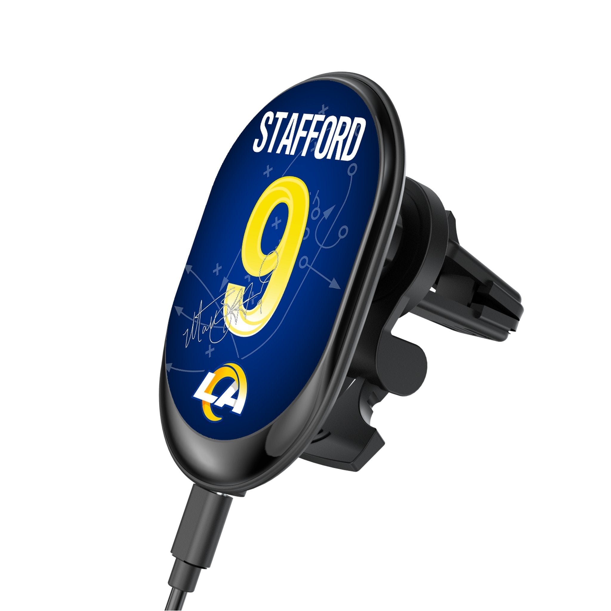 Matthew Stafford Los Angeles Rams 9 Ready Wireless Mag Car Charger - Sports Gifts, Sports Memorabilia, Sports Collectibles, Fan Shop