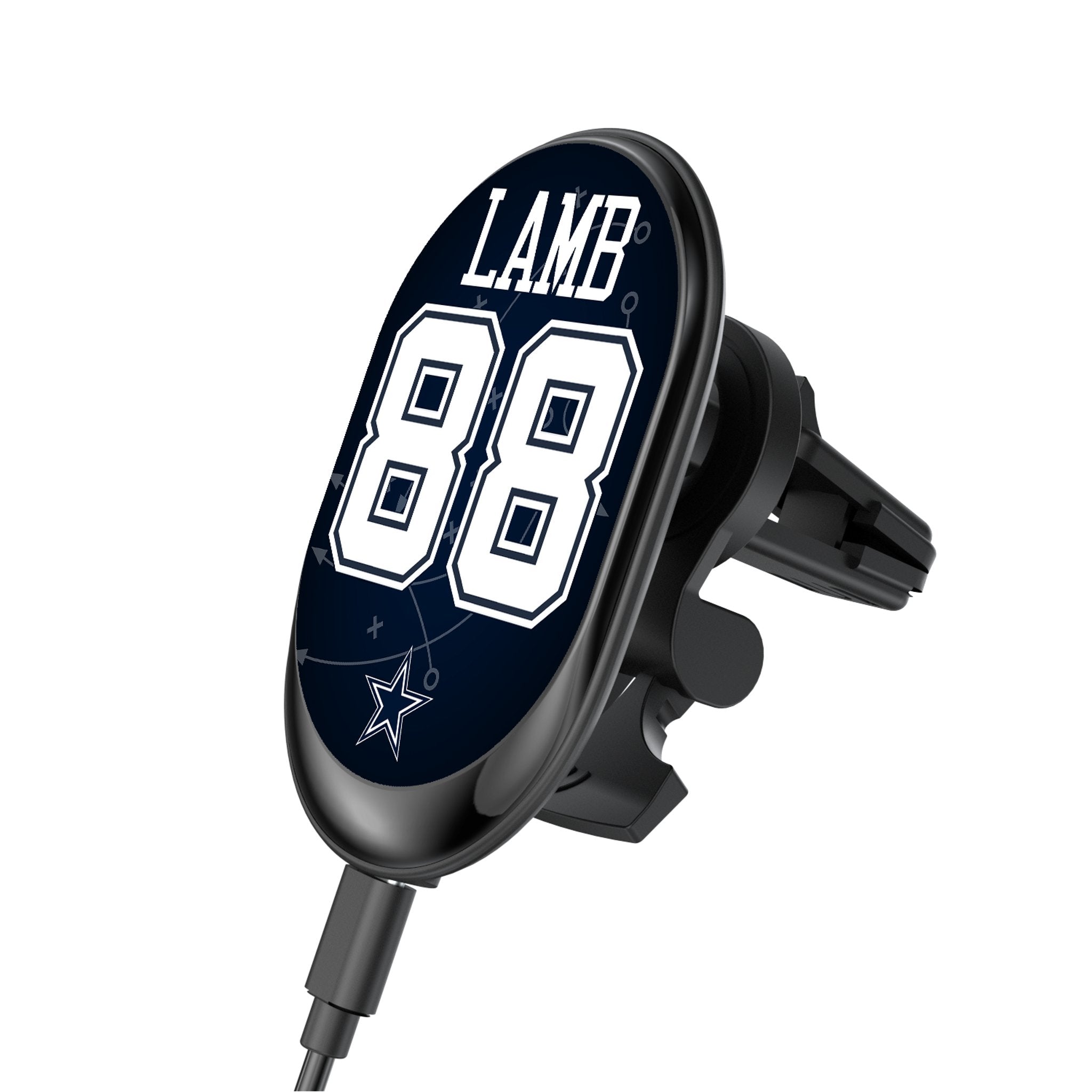 CeeDee Lamb Dallas Cowboys 88 Ready Wireless Mag Car Charger - Sports Gifts, Sports Memorabilia, Sports Collectibles, Fan Shop