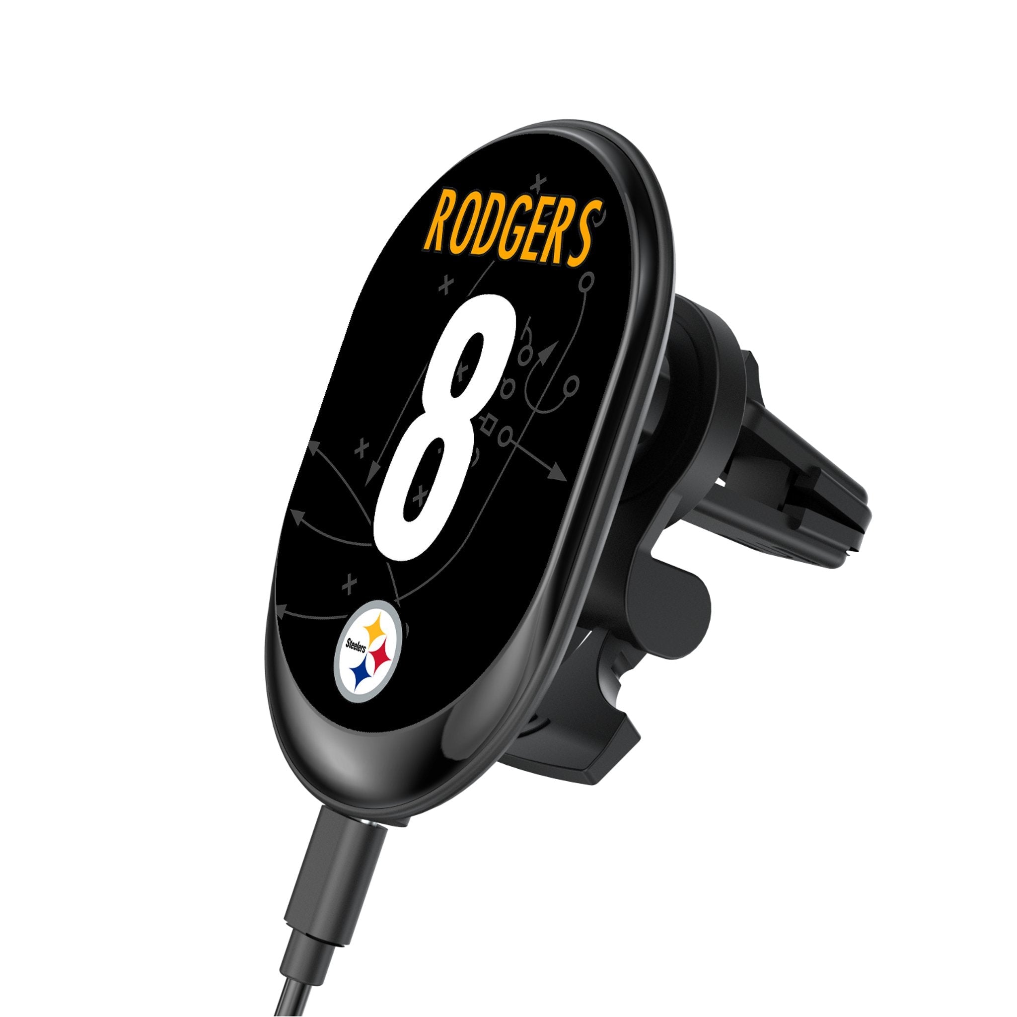 Aaron Rodgers Pittsburgh Steelers 8 Game Tactic Wireless Mag Car Charger - Sports Gifts, Sports Memorabilia, Sports Collectibles, Fan Shop