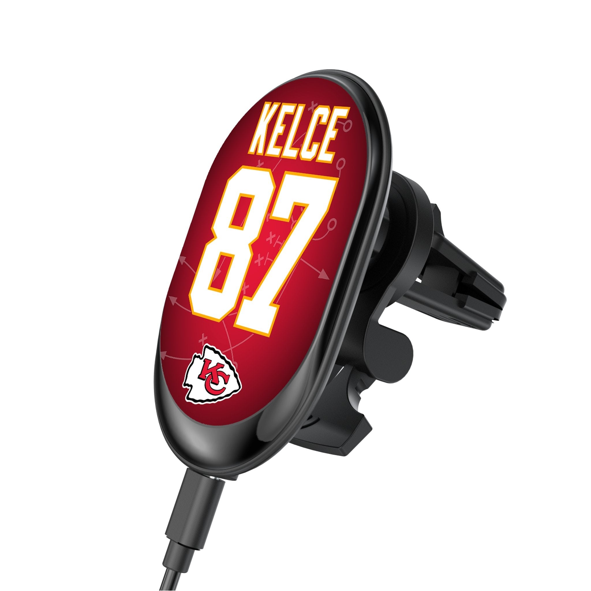Travis Kelce Kansas City Chiefs 87 Ready Wireless Mag Car Charger - Sports Gifts, Sports Memorabilia, Sports Collectibles, Fan Shop