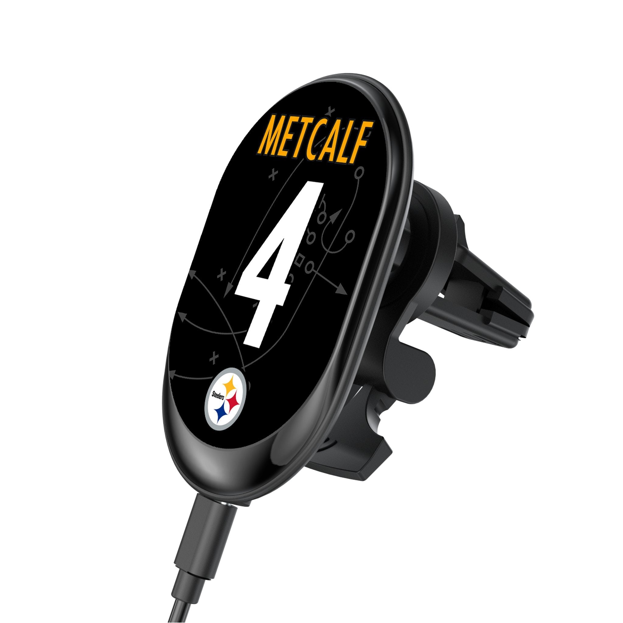 DK Metcalf Pittsburgh Steelers 4 Game Tactic Wireless Mag Car Charger - Sports Gifts, Sports Memorabilia, Sports Collectibles, Fan Shop