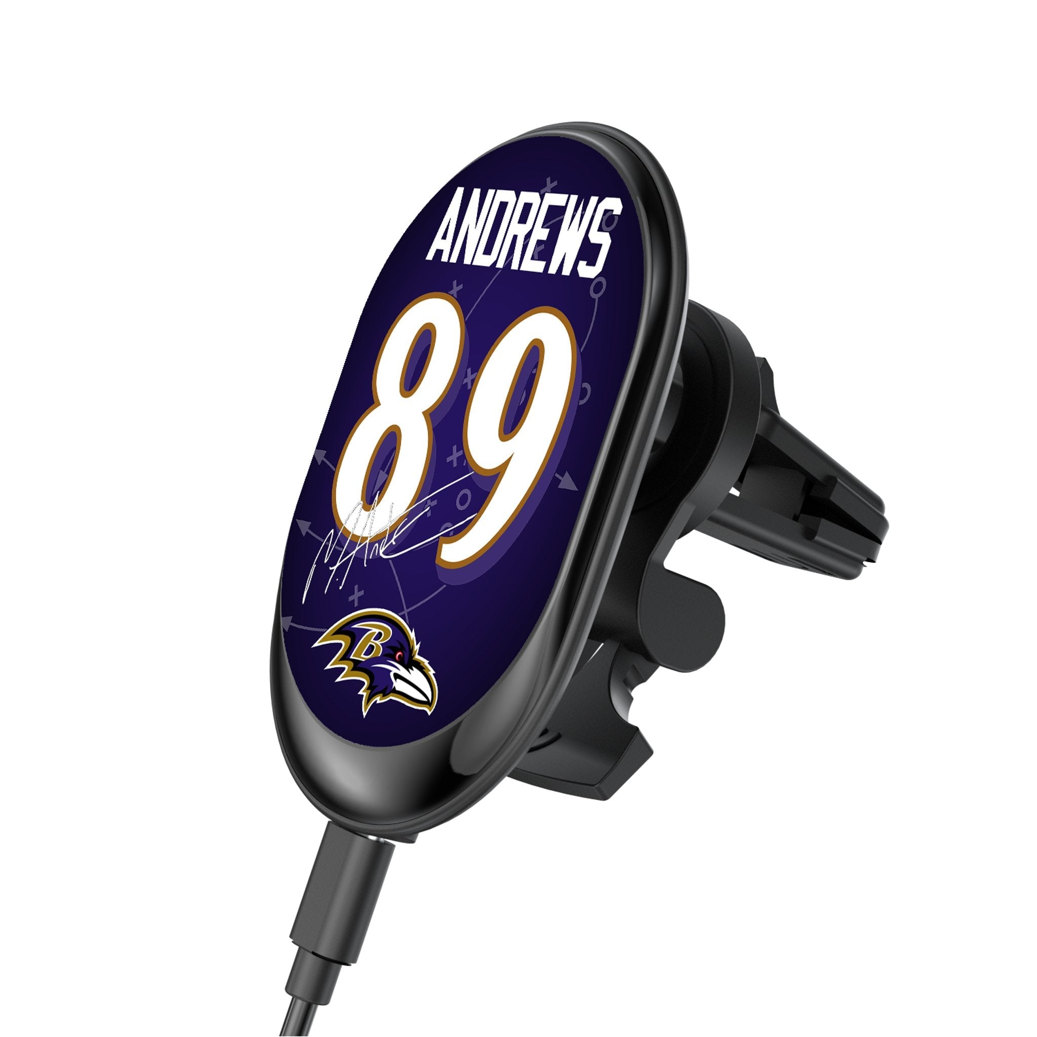 Mark Andrews Baltimore Ravens 89 Ready Wireless Mag Car Charger - Sports Gifts, Sports Memorabilia, Sports Collectibles, Fan Shop