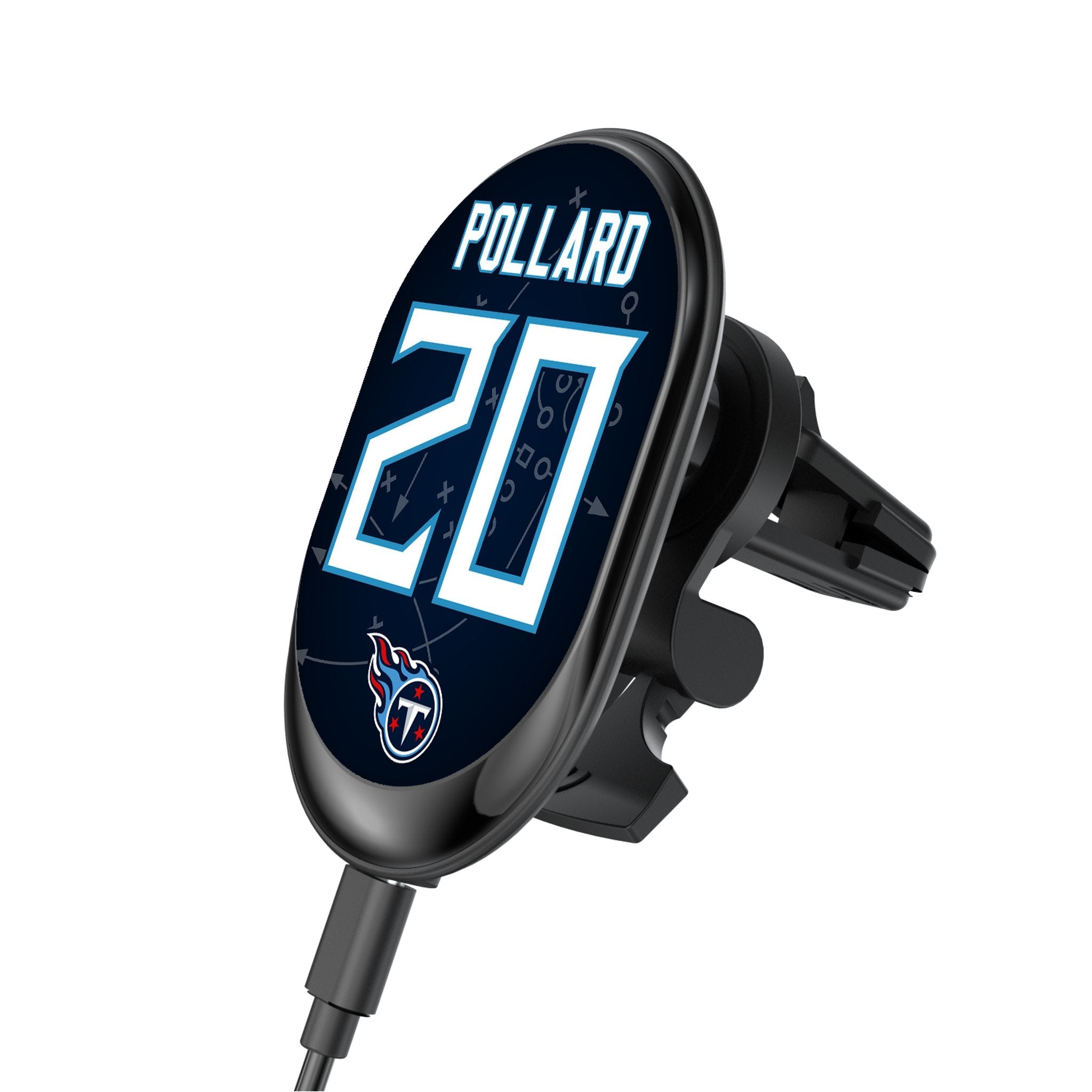 Tony Pollard Tennessee Titans 20 Ready Wireless Mag Car Charger - Sports Gifts, Sports Memorabilia, Sports Collectibles, Fan Shop