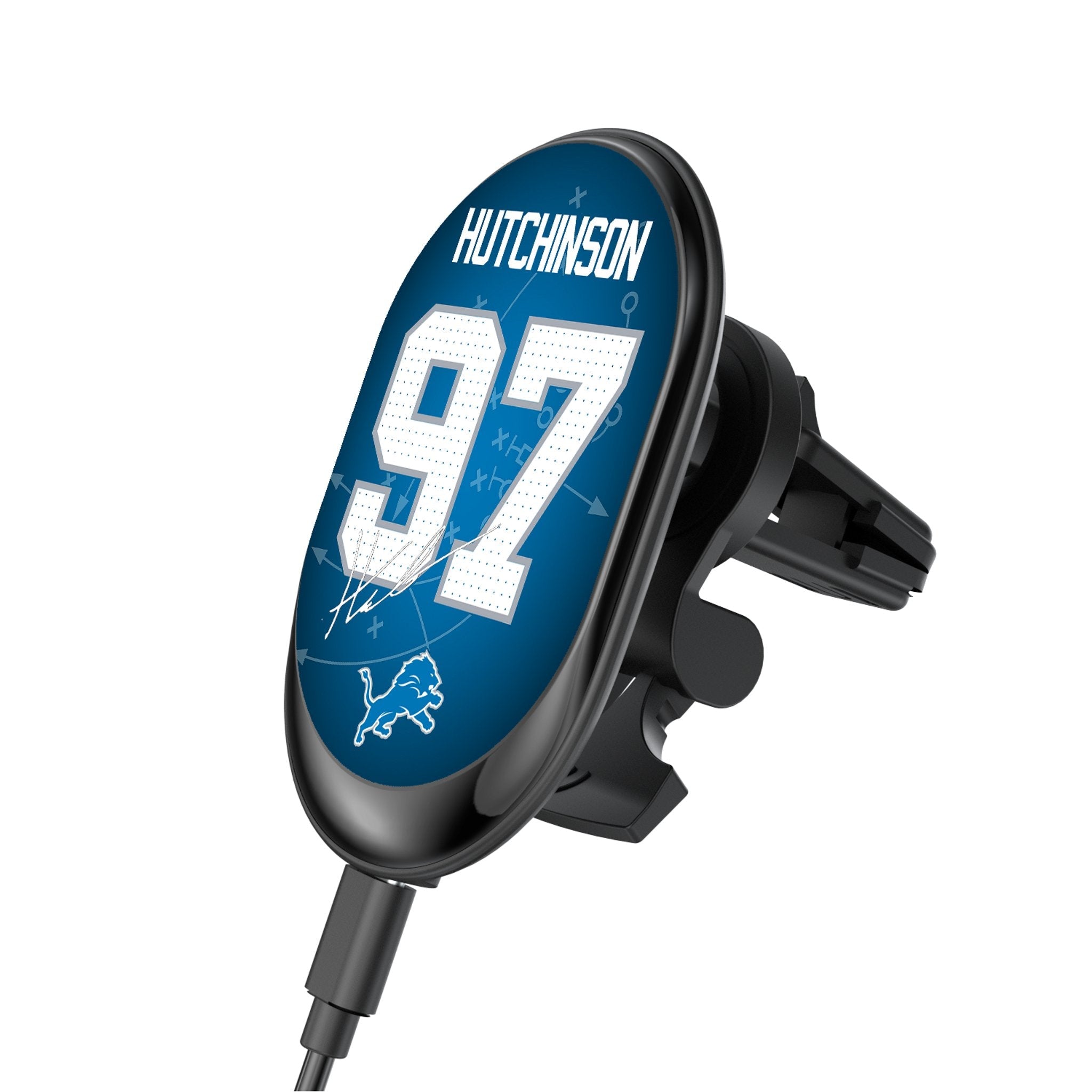 Aidan Hutchinson Detroit Lions 97 Ready Wireless Mag Car Charger - Sports Gifts, Sports Memorabilia, Sports Collectibles, Fan Shop