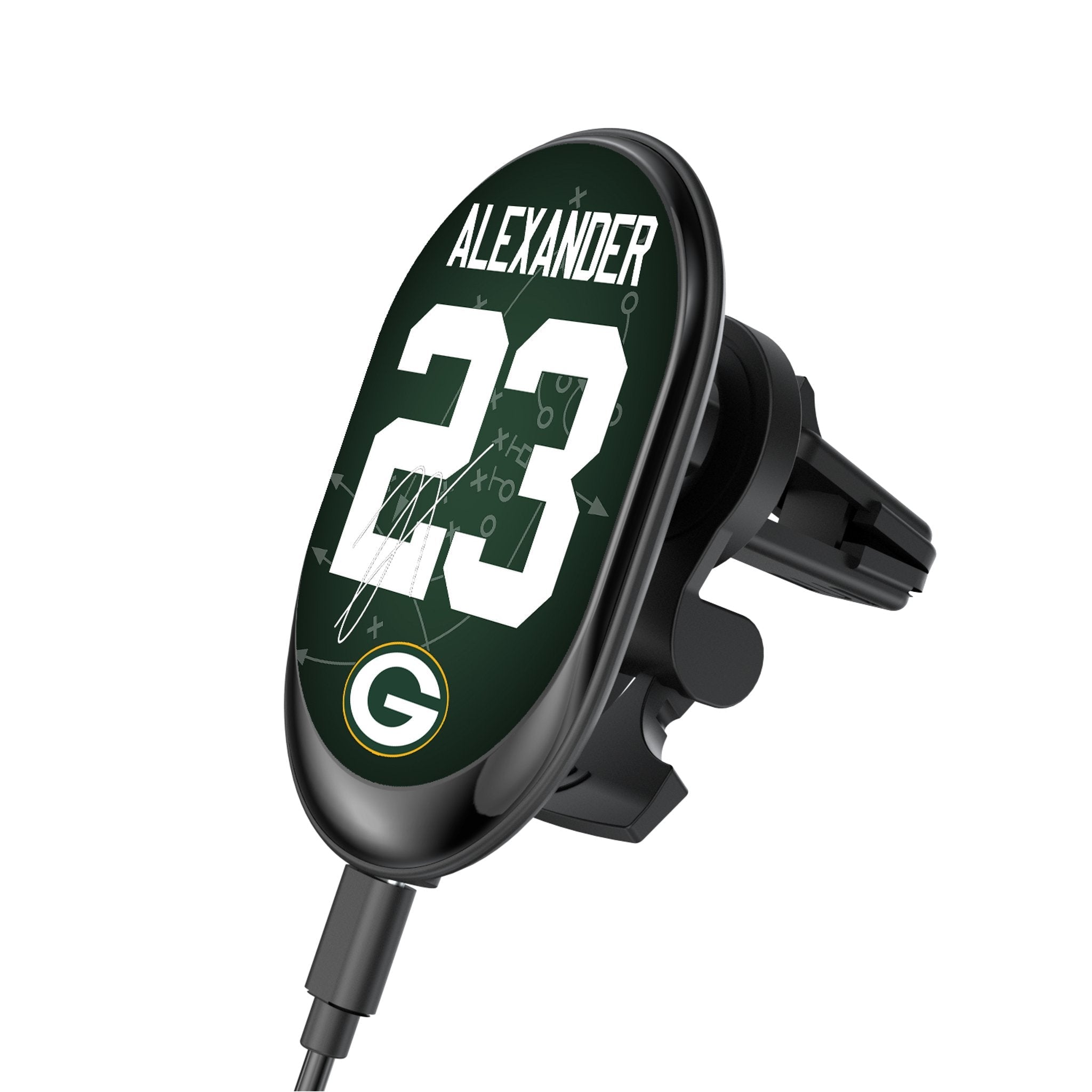 Jaire Alexander Green Bay Packers 23 Ready Wireless Mag Car Charger - Sports Gifts, Sports Memorabilia, Sports Collectibles, Fan Shop