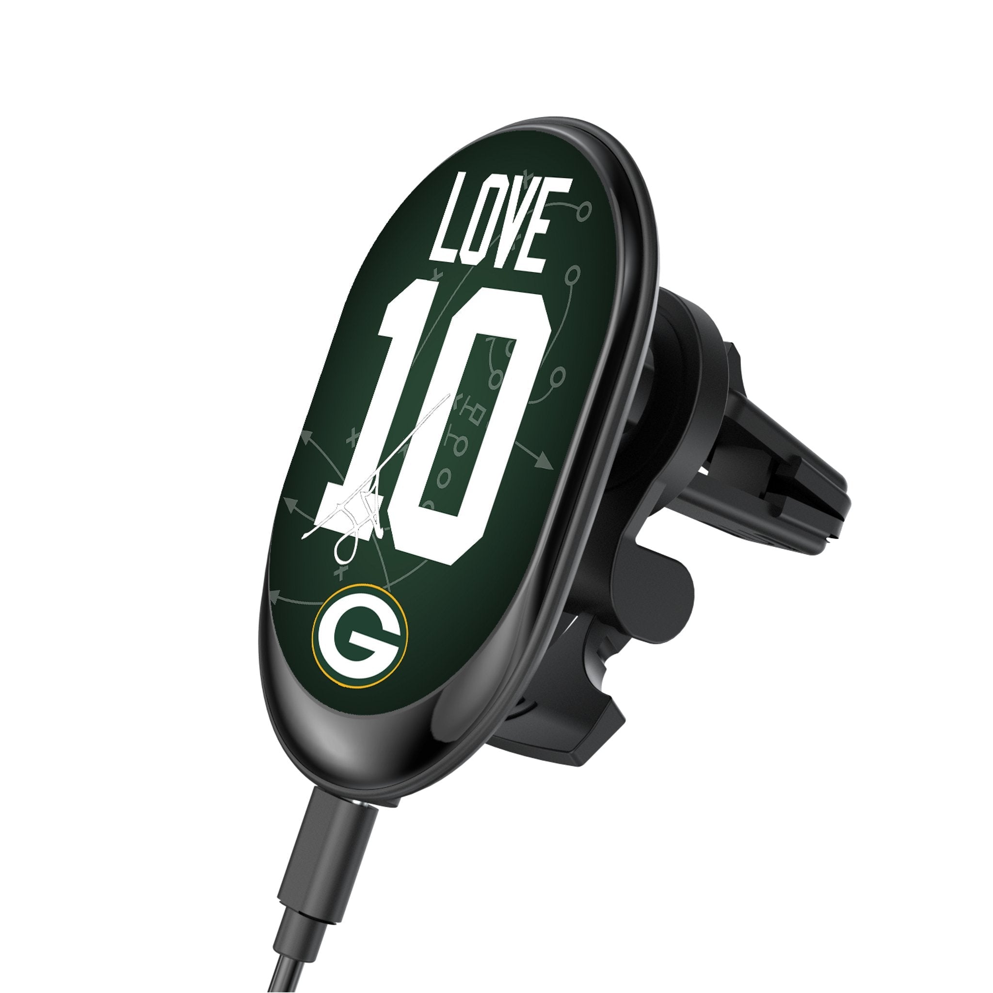 Jordan Love Green Bay Packers 10 Ready Wireless Mag Car Charger - Sports Gifts, Sports Memorabilia, Sports Collectibles, Fan Shop