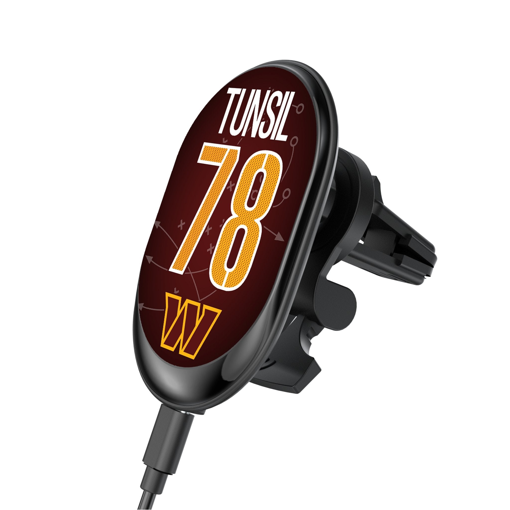 Laremy Tunsil Washington Commanders 78 Game Tactic Wireless Mag Car Charger - Sports Gifts, Sports Memorabilia, Sports Collectibles, Fan Shop