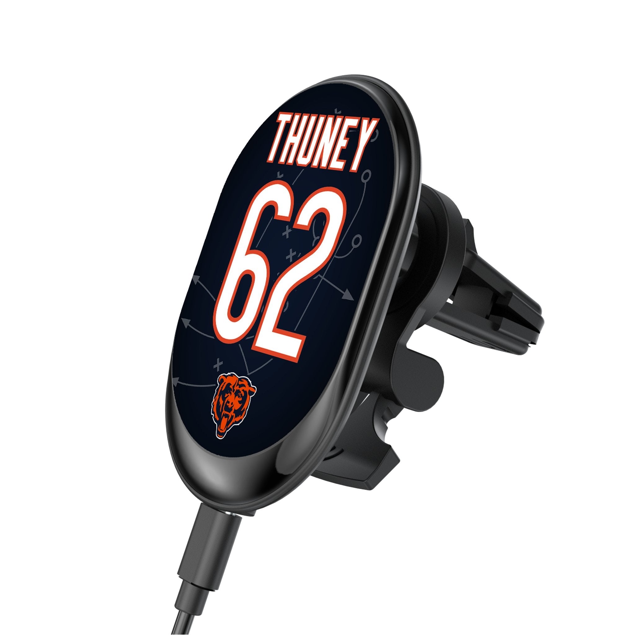 Joe Thuney Chicago Bears 62 Game Tactic Wireless Mag Car Charger - Sports Gifts, Sports Memorabilia, Sports Collectibles, Fan Shop