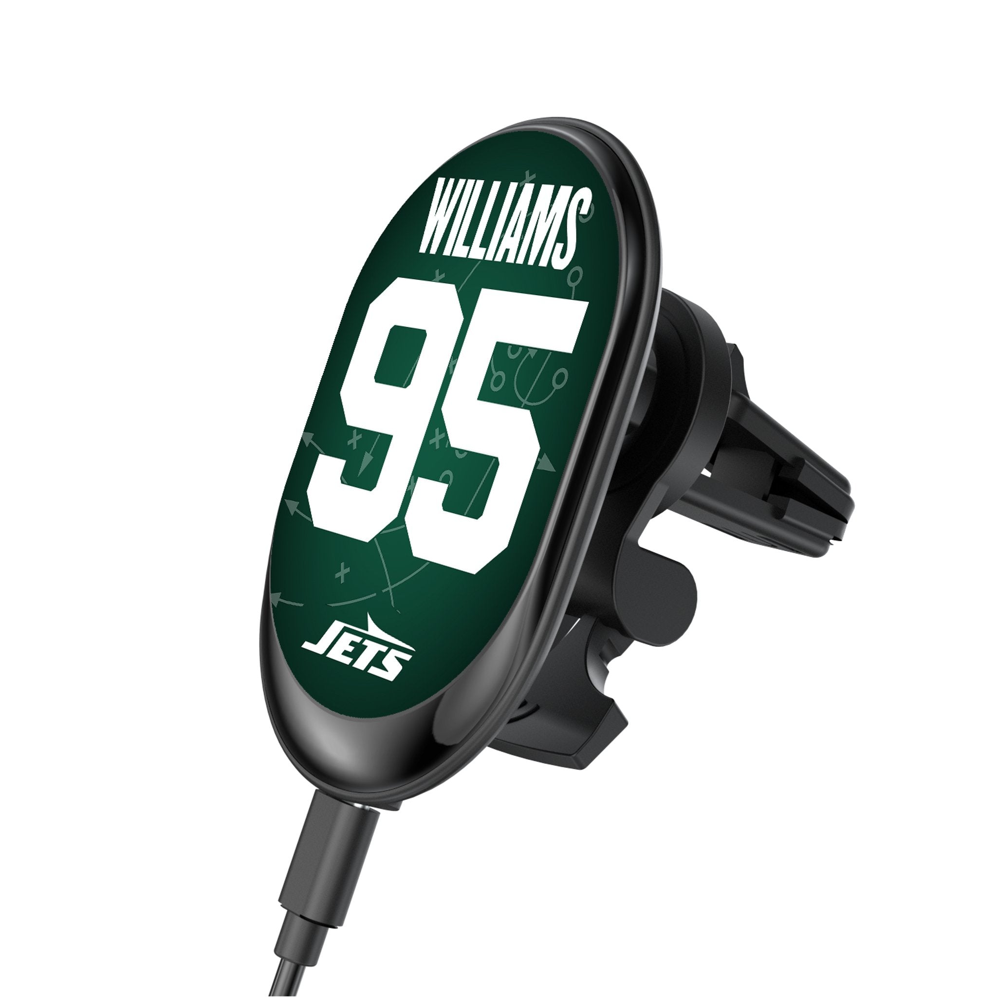 Quinnen Williams New York Jets 95 Ready Wireless Mag Car Charger - Sports Gifts, Sports Memorabilia, Sports Collectibles, Fan Shop