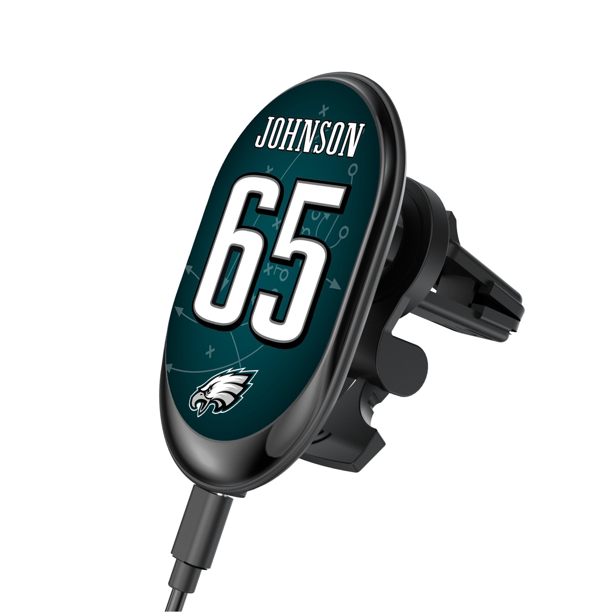 Lane Johnson Philadelphia Eagles 65 Ready Wireless Mag Car Charger - Sports Gifts, Sports Memorabilia, Sports Collectibles, Fan Shop