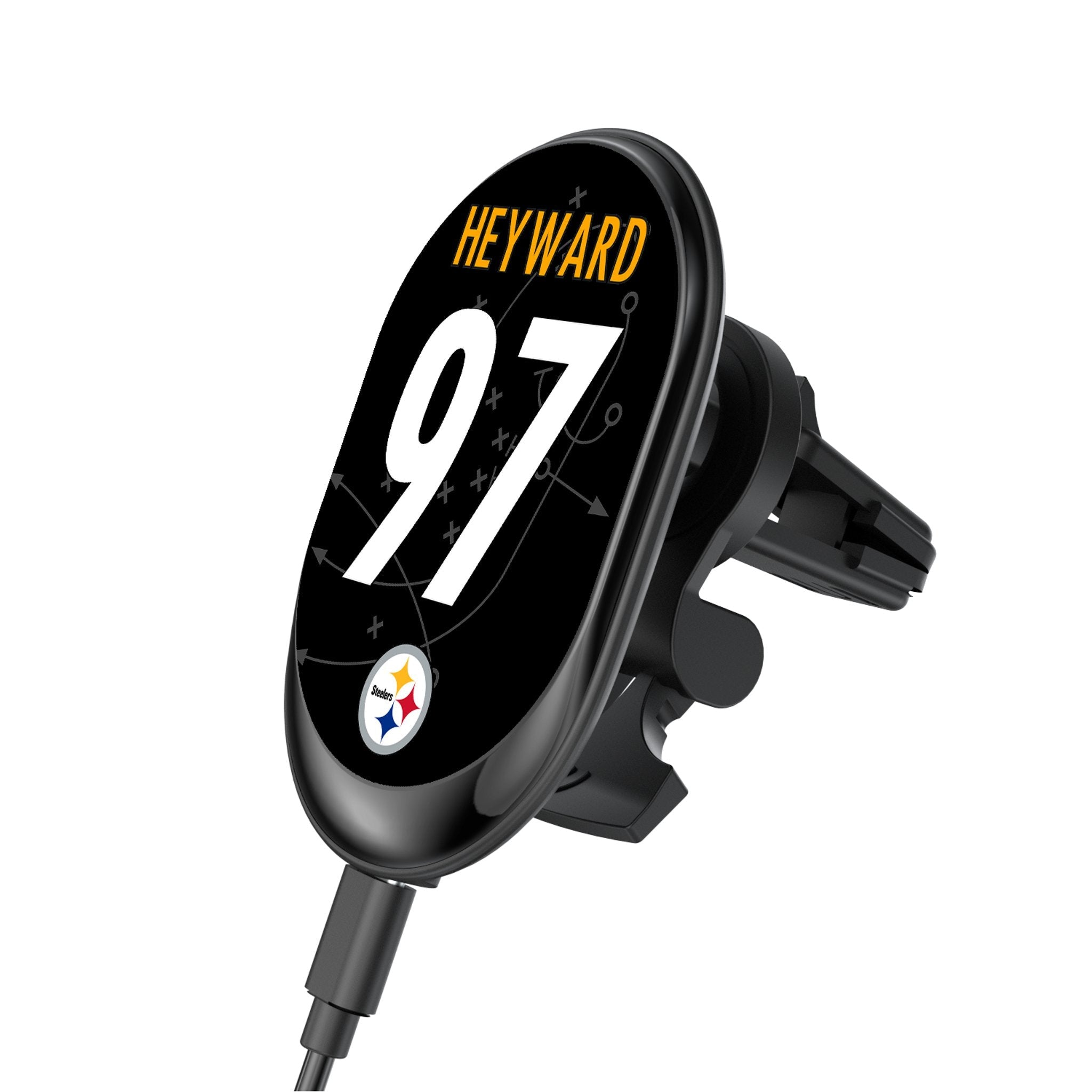 Cameron Heyward Pittsburgh Steelers 97 Ready Wireless Mag Car Charger - Sports Gifts, Sports Memorabilia, Sports Collectibles, Fan Shop