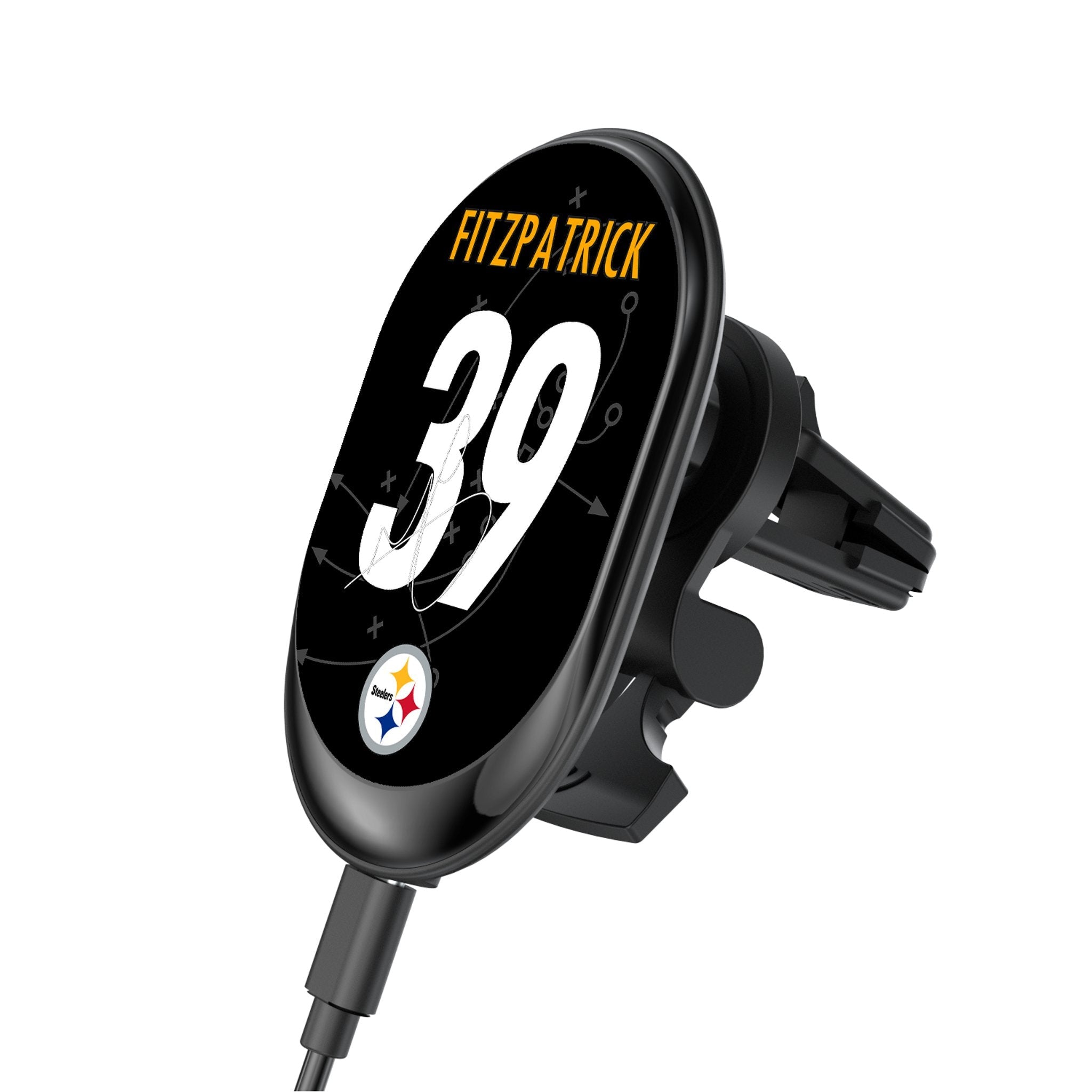Minkah Fitzpatrick Pittsburgh Steelers 39 Ready Wireless Mag Car Charger - Sports Gifts, Sports Memorabilia, Sports Collectibles, Fan Shop