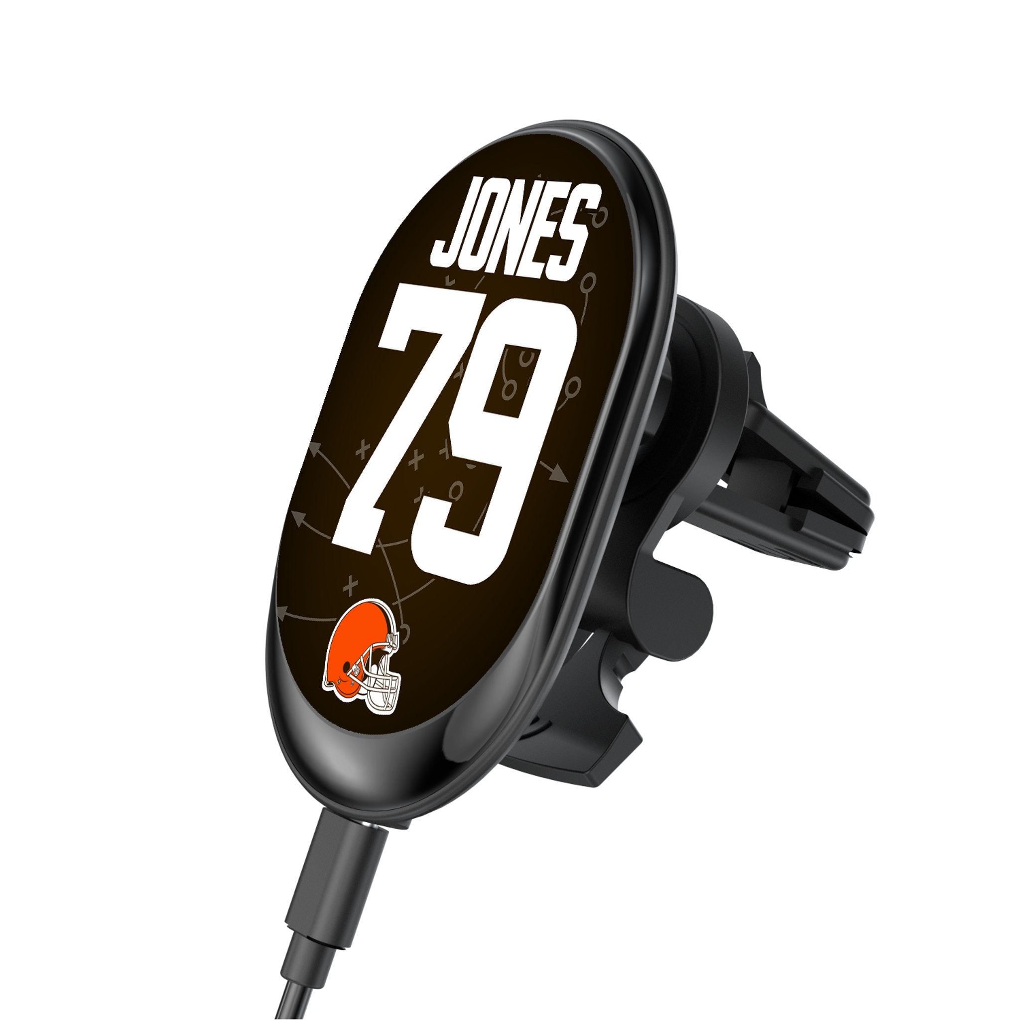 Dawand Jones Cleveland Browns 79 Ready Wireless Mag Car Charger - Sports Gifts, Sports Memorabilia, Sports Collectibles, Fan Shop