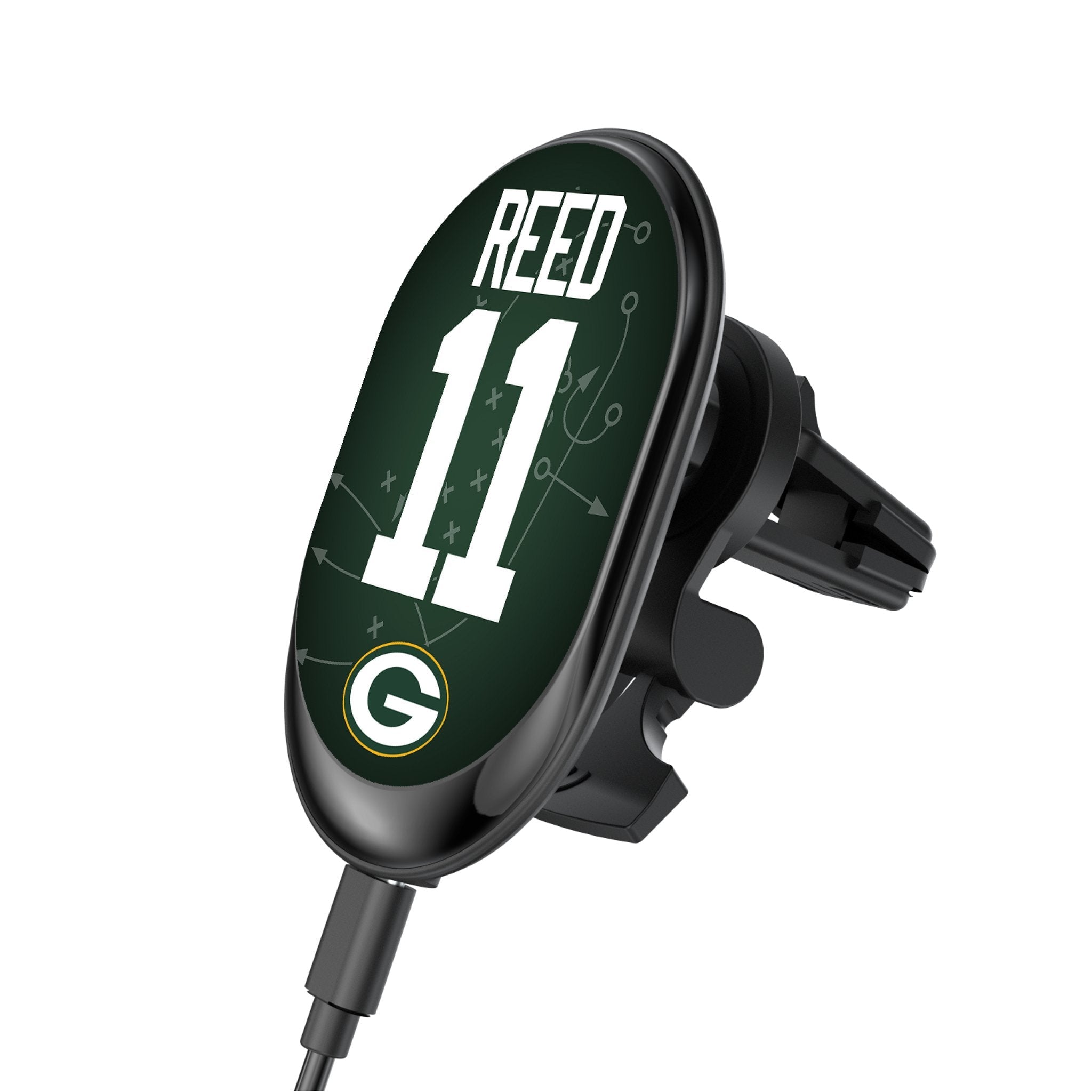 Jayden Reed Green Bay Packers 11 Ready Wireless Mag Car Charger - Sports Gifts, Sports Memorabilia, Sports Collectibles, Fan Shop