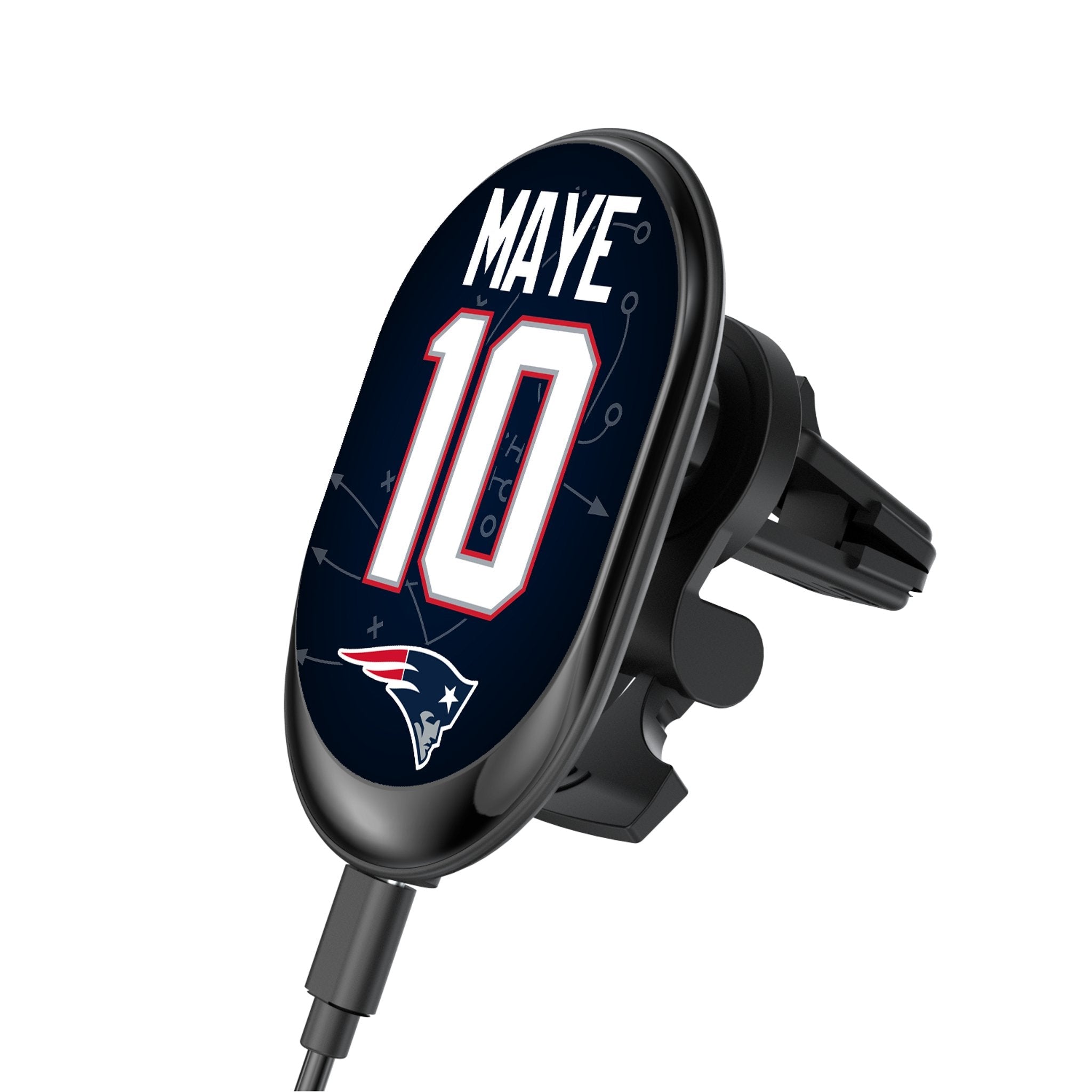 Drake Maye New England Patriots 10 Ready Wireless Mag Car Charger - Sports Gifts, Sports Memorabilia, Sports Collectibles, Fan Shop