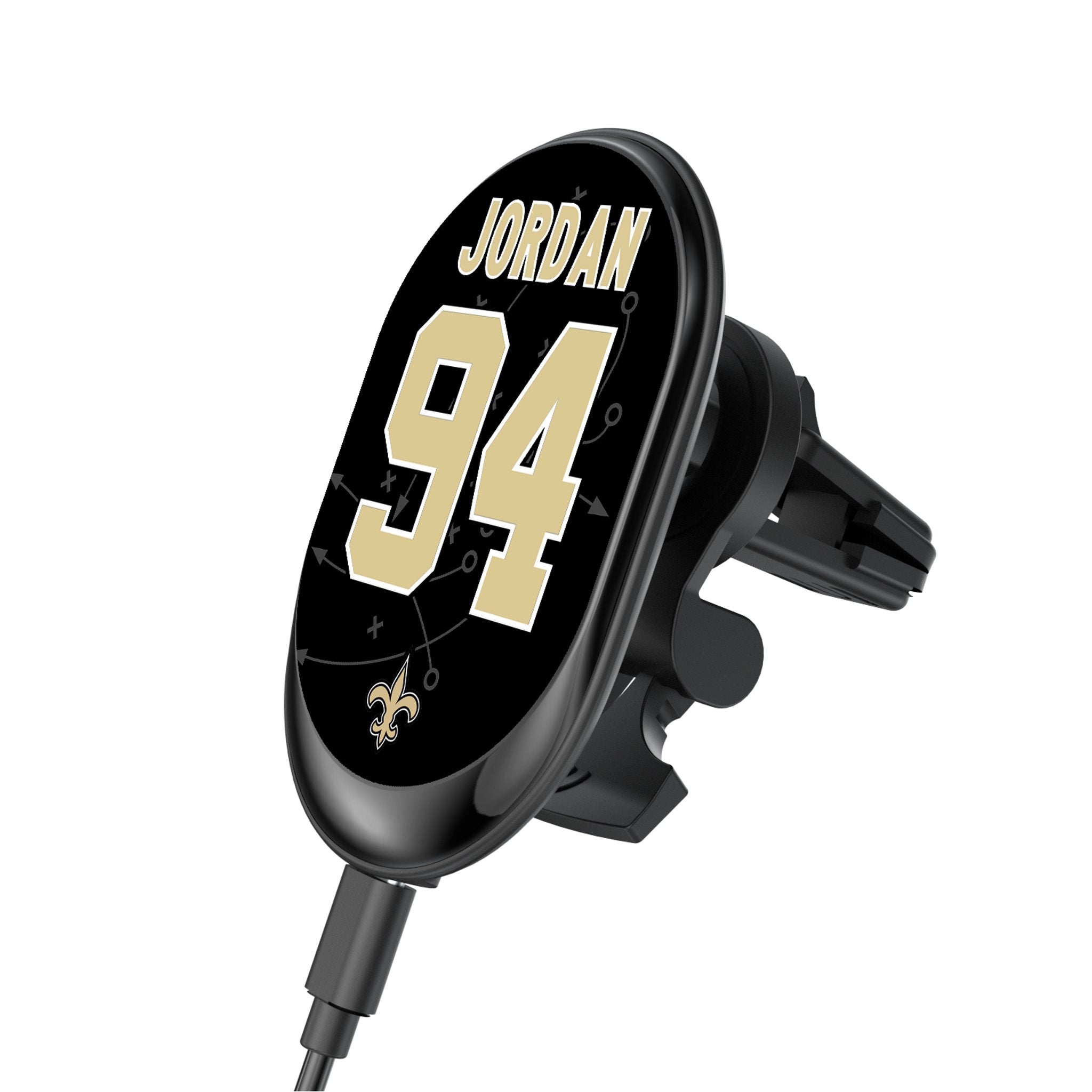 Cameron Jordan New Orleans Saints 94 Ready Wireless Mag Car Charger - Sports Gifts, Sports Memorabilia, Sports Collectibles, Fan Shop