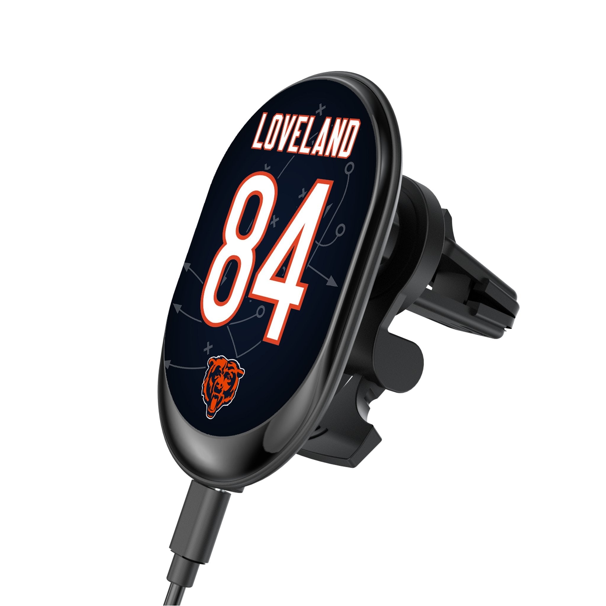 Colston Loveland Chicago Bears 84 Game Tactic Wireless Mag Car Charger - Sports Gifts, Sports Memorabilia, Sports Collectibles, Fan Shop