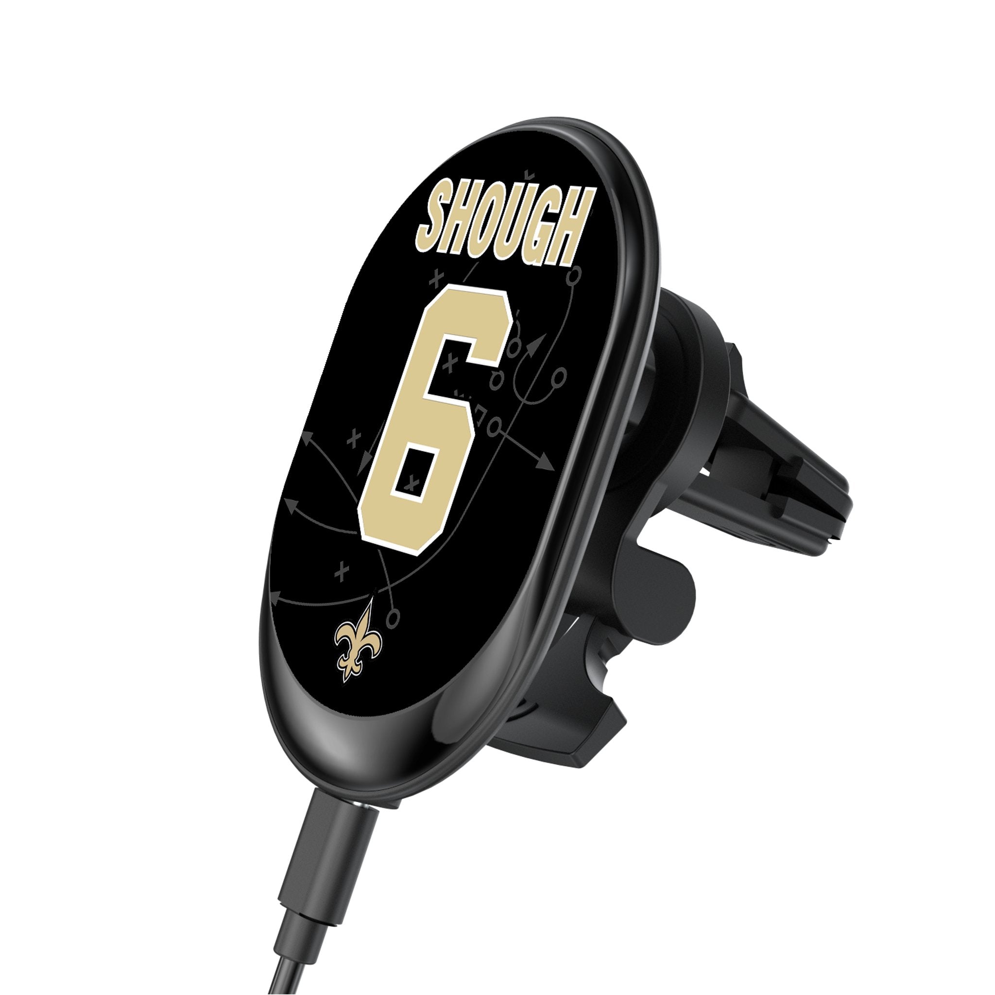Tyler Shough New Orleans Saints 6 Game Tactic Wireless Mag Car Charger - Sports Gifts, Sports Memorabilia, Sports Collectibles, Fan Shop