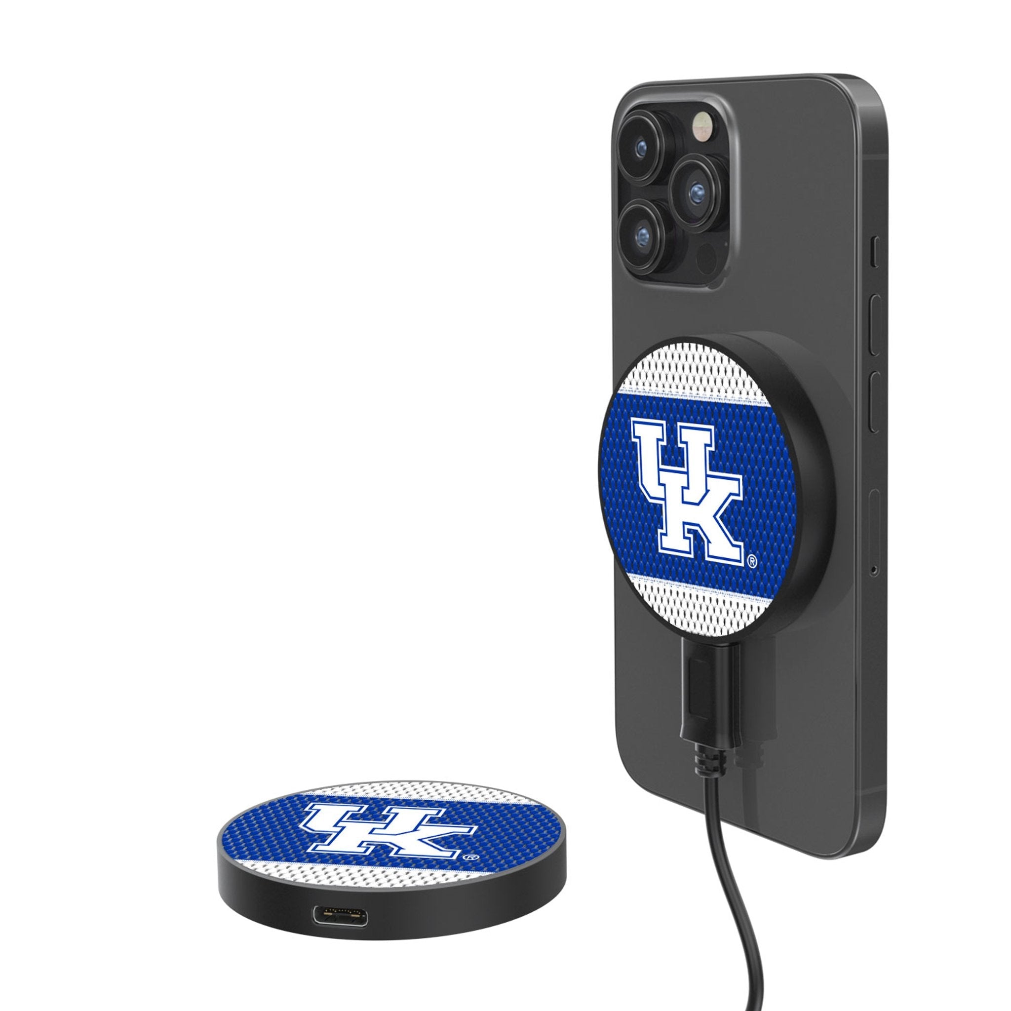 University of Kentucky Wildcats Mesh 15-Watt Wireless Magnetic Charger - Sports Gifts, Sports Memorabilia, Sports Collectibles, Fan Shop