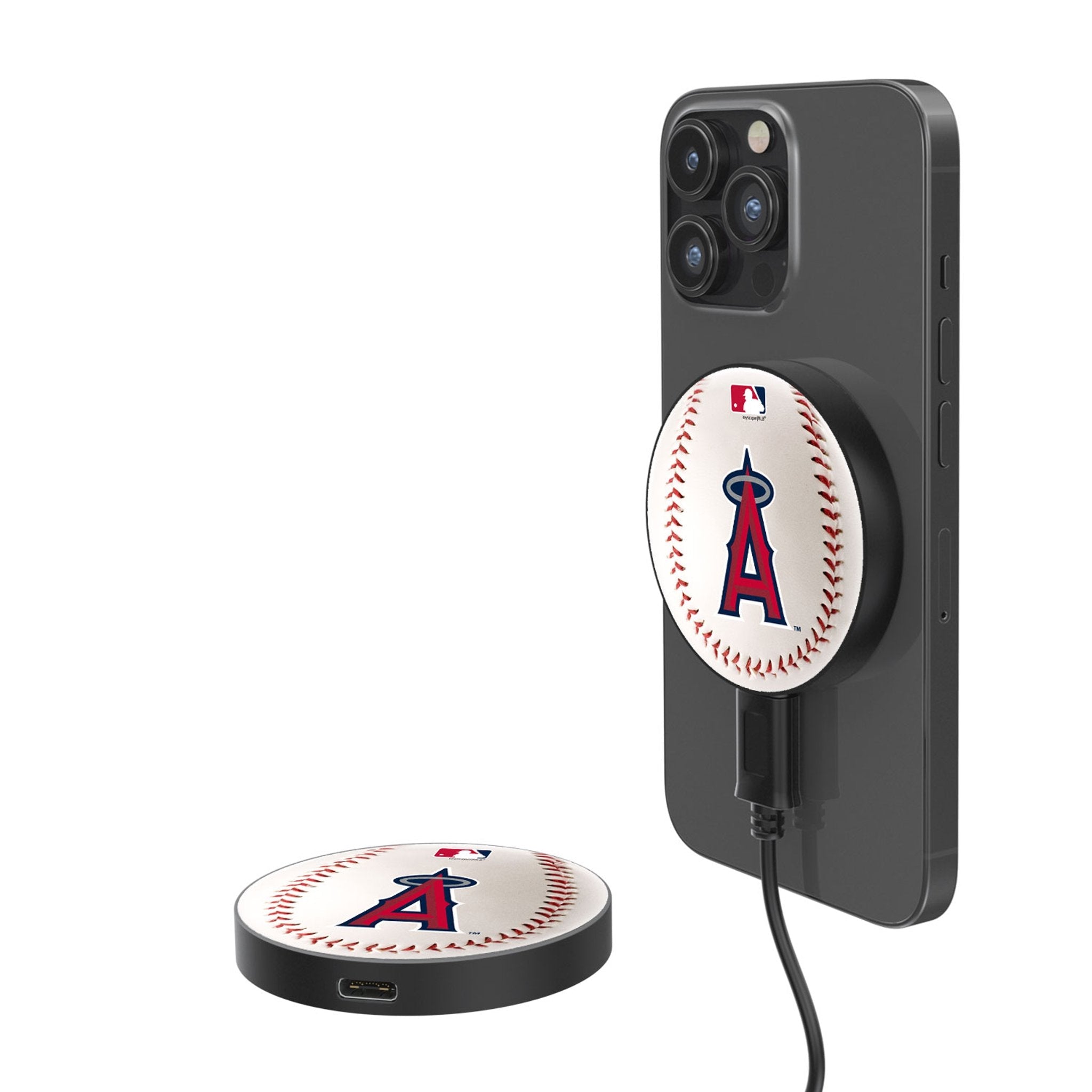 Los Angeles Angels Baseball 15-Watt Wireless Magnetic Charger - Sports Gifts, Sports Memorabilia, Sports Collectibles, Fan Shop