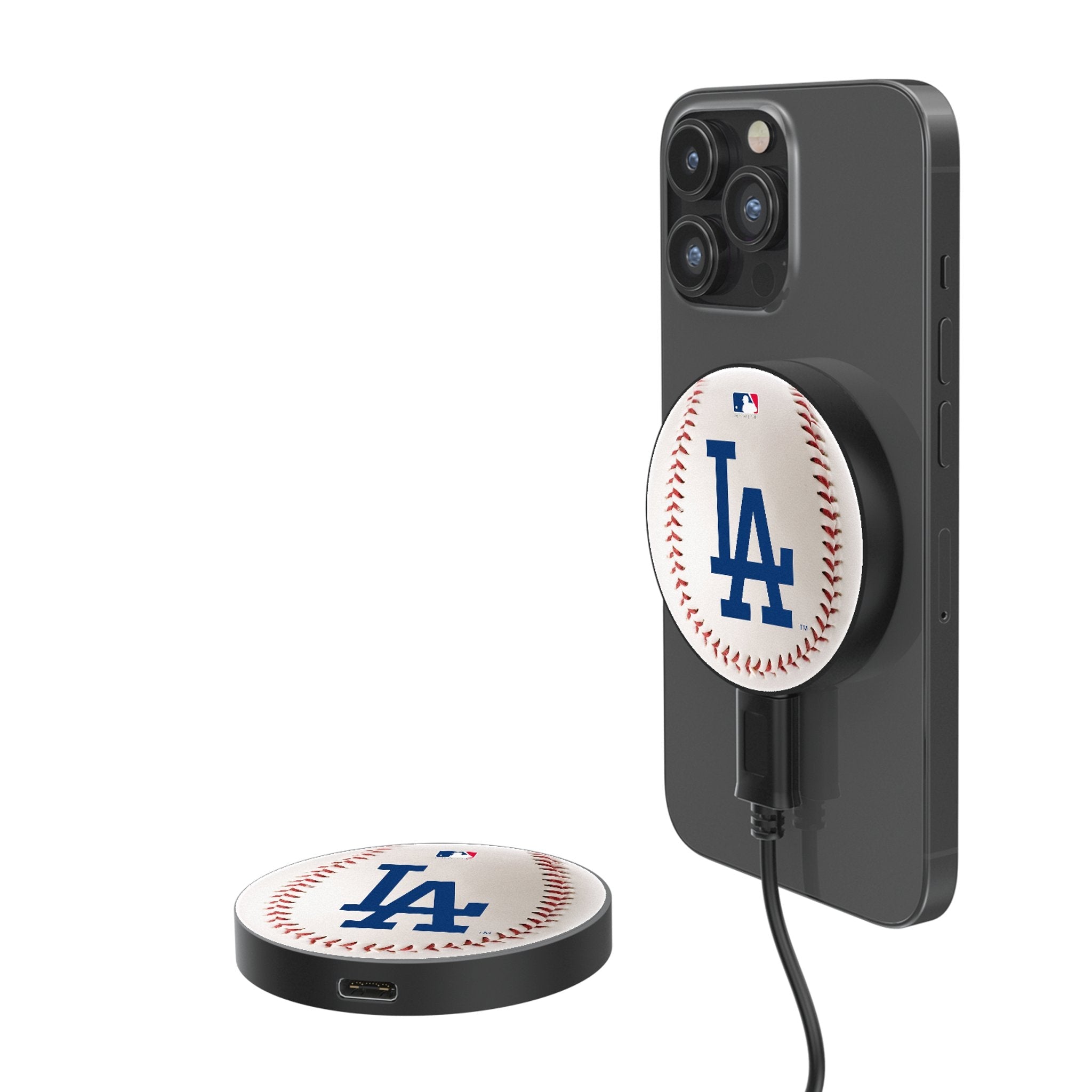 LA Dodgers Baseball 15-Watt Wireless Magnetic Charger - Sports Gifts, Sports Memorabilia, Sports Collectibles, Fan Shop
