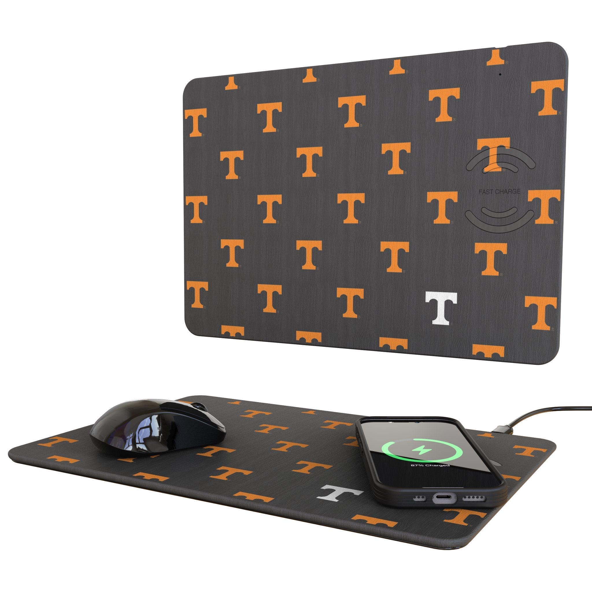 University of Tennessee Volunteers Fashion Pattern 15-Watt Wireless Charger and Mouse Pad - Sports Gifts, Sports Memorabilia, Sports Collectibles, Fan Shop