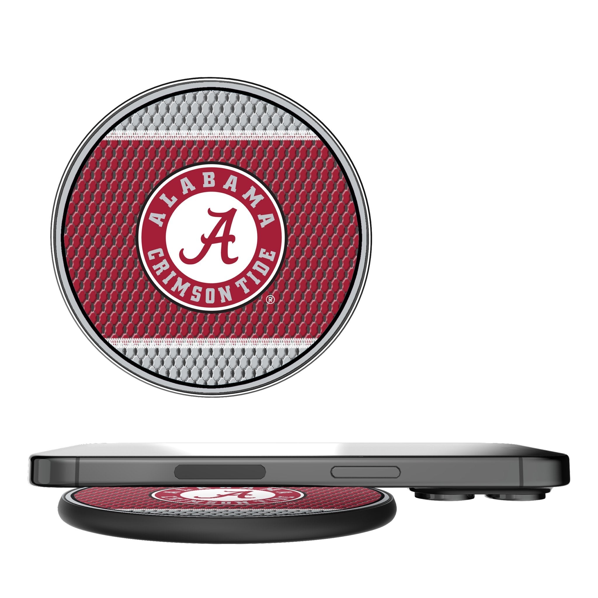 University of Alabama Crimson Tide Mesh 15-Watt Wireless Charger - Sports Gifts, Sports Memorabilia, Sports Collectibles, Fan Shop