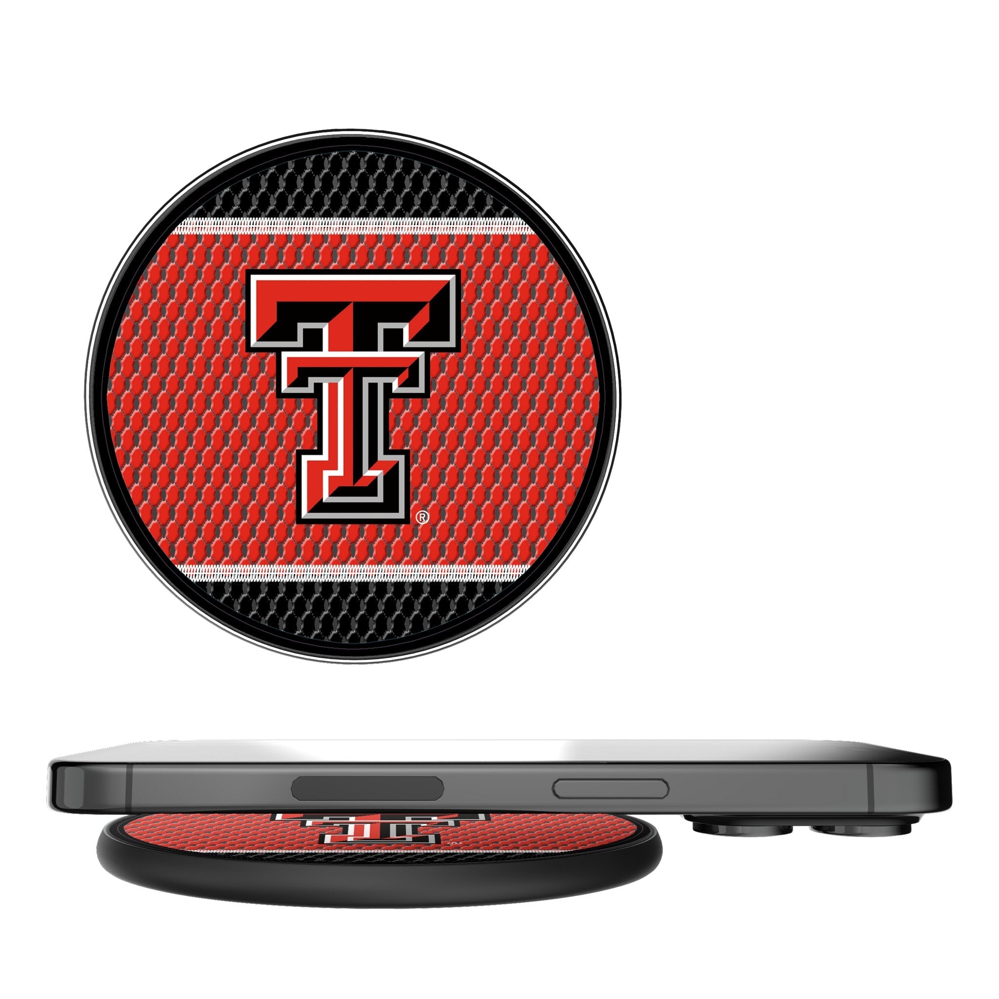 Texas Tech Red Raiders Mesh 15-Watt Wireless Charger - Sports Gifts, Sports Memorabilia, Sports Collectibles, Fan Shop