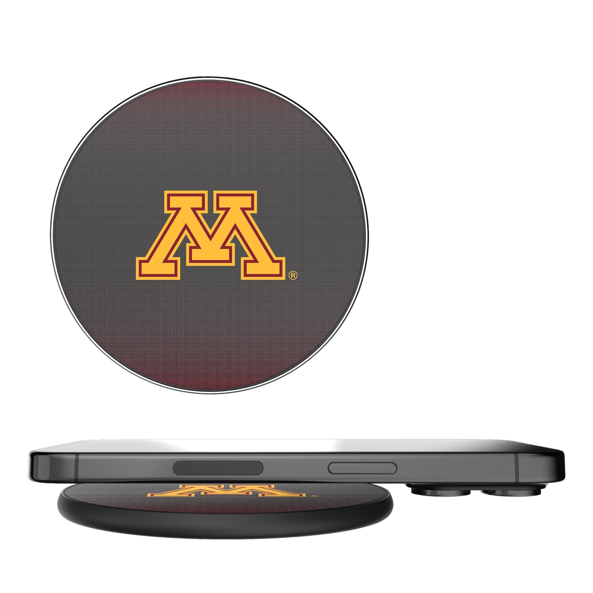 University of Minnesota Golden Gophers Linen 15-Watt Wireless Charger - Sports Gifts, Sports Memorabilia, Sports Collectibles, Fan Shop