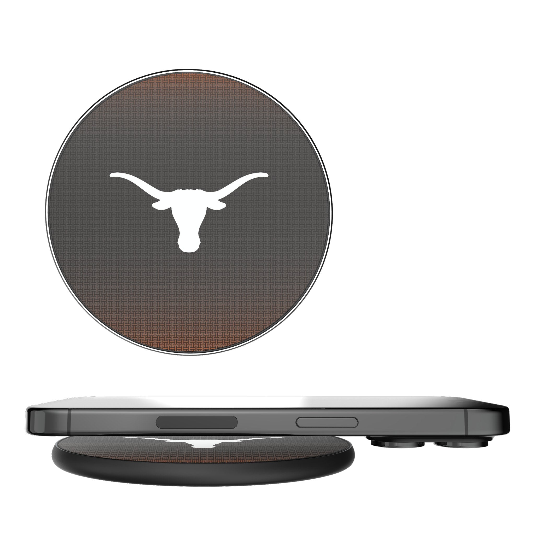 University of Texas Longhorns Linen 15-Watt Wireless Charger - Sports Gifts, Sports Memorabilia, Sports Collectibles, Fan Shop