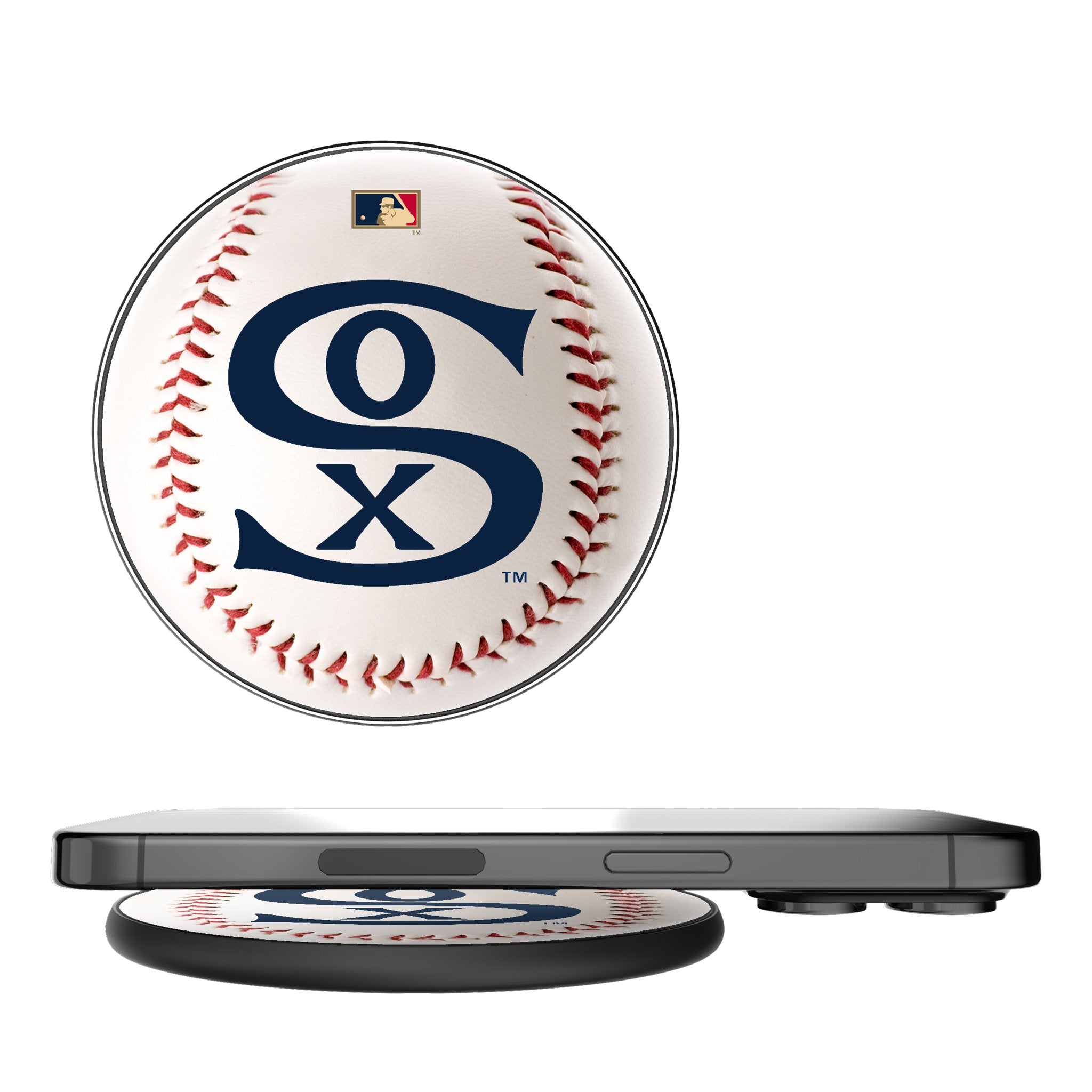 Chicago White Sox Road 1919-1921 - Cooperstown Collection Baseball 15-Watt Wireless Charger - Sports Gifts, Sports Memorabilia, Sports Collectibles, Fan Shop
