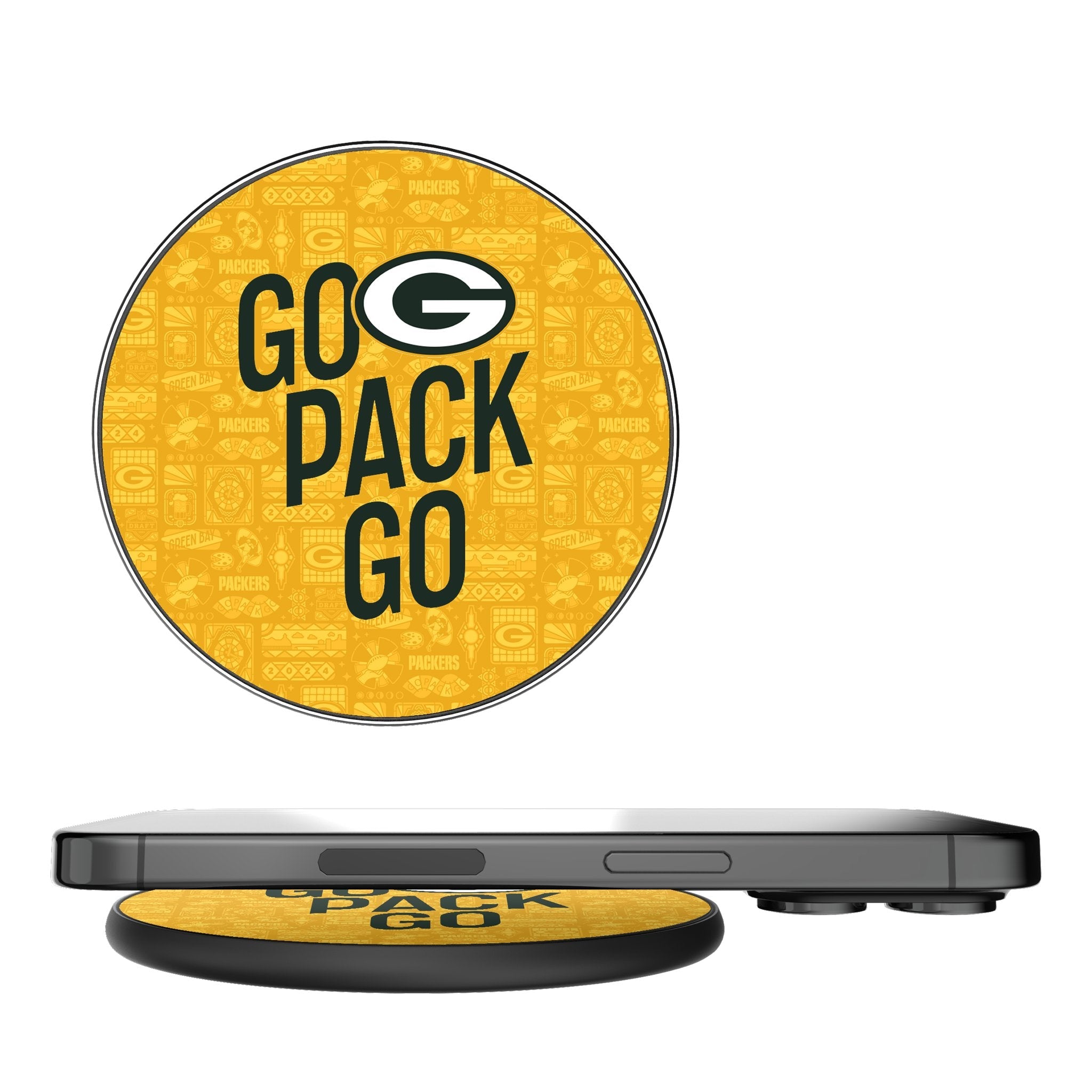 Green Bay Packers 2024 Illustrated Limited Edition 15-Watt Wireless Charger - Sports Gifts, Sports Memorabilia, Sports Collectibles, Fan Shop