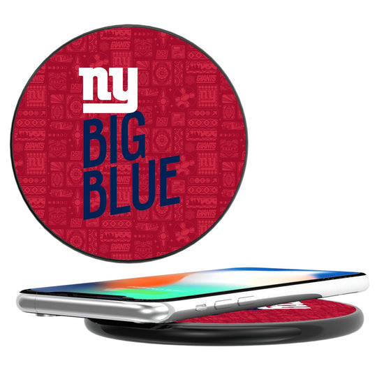 New York Giants 2024 Illustrated Limited Edition 15-Watt Wireless Charger-0